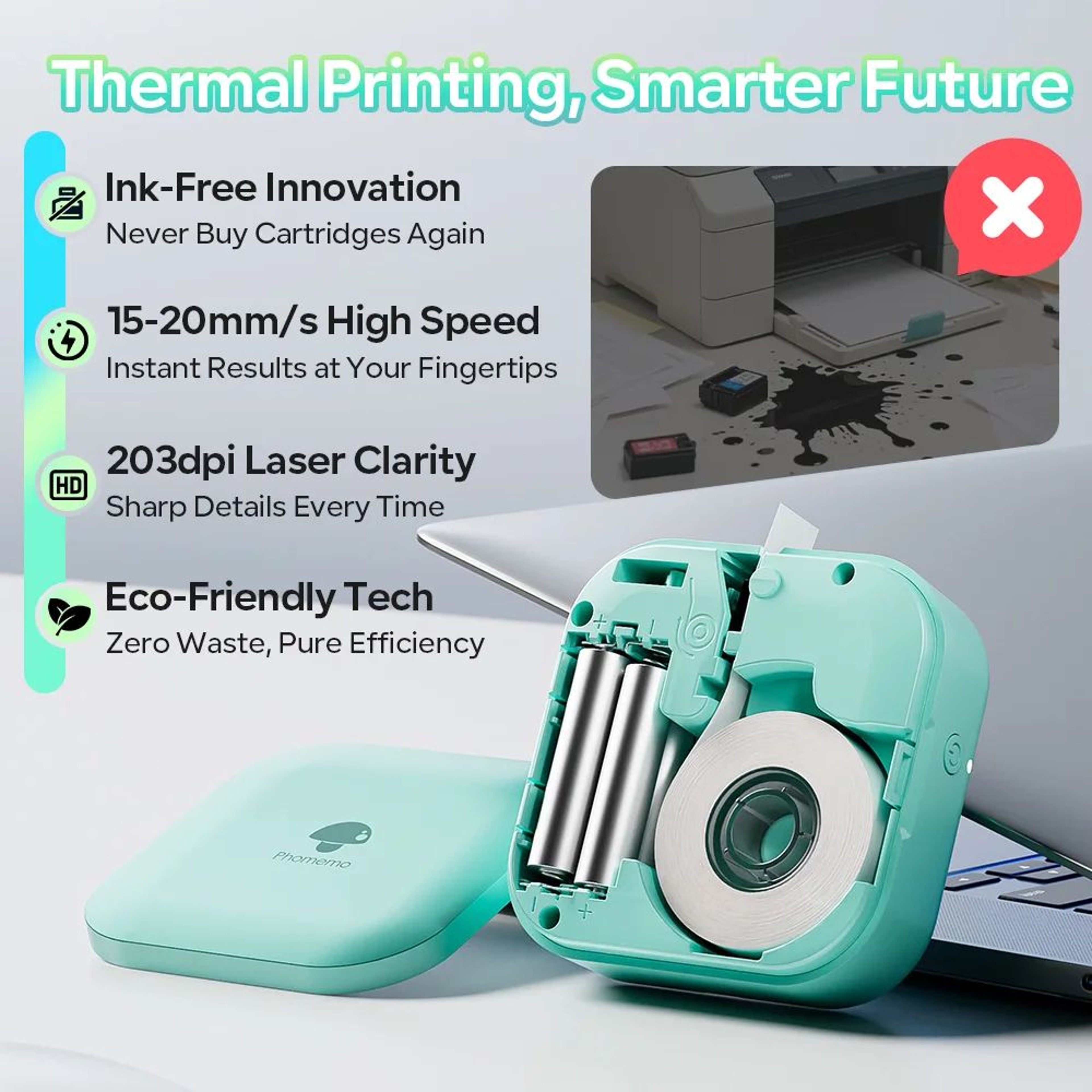 Pocket Bluetooth Thermal Label Printer  Inkless Sticker Maker For DIY Date Labels Home Office  Craf