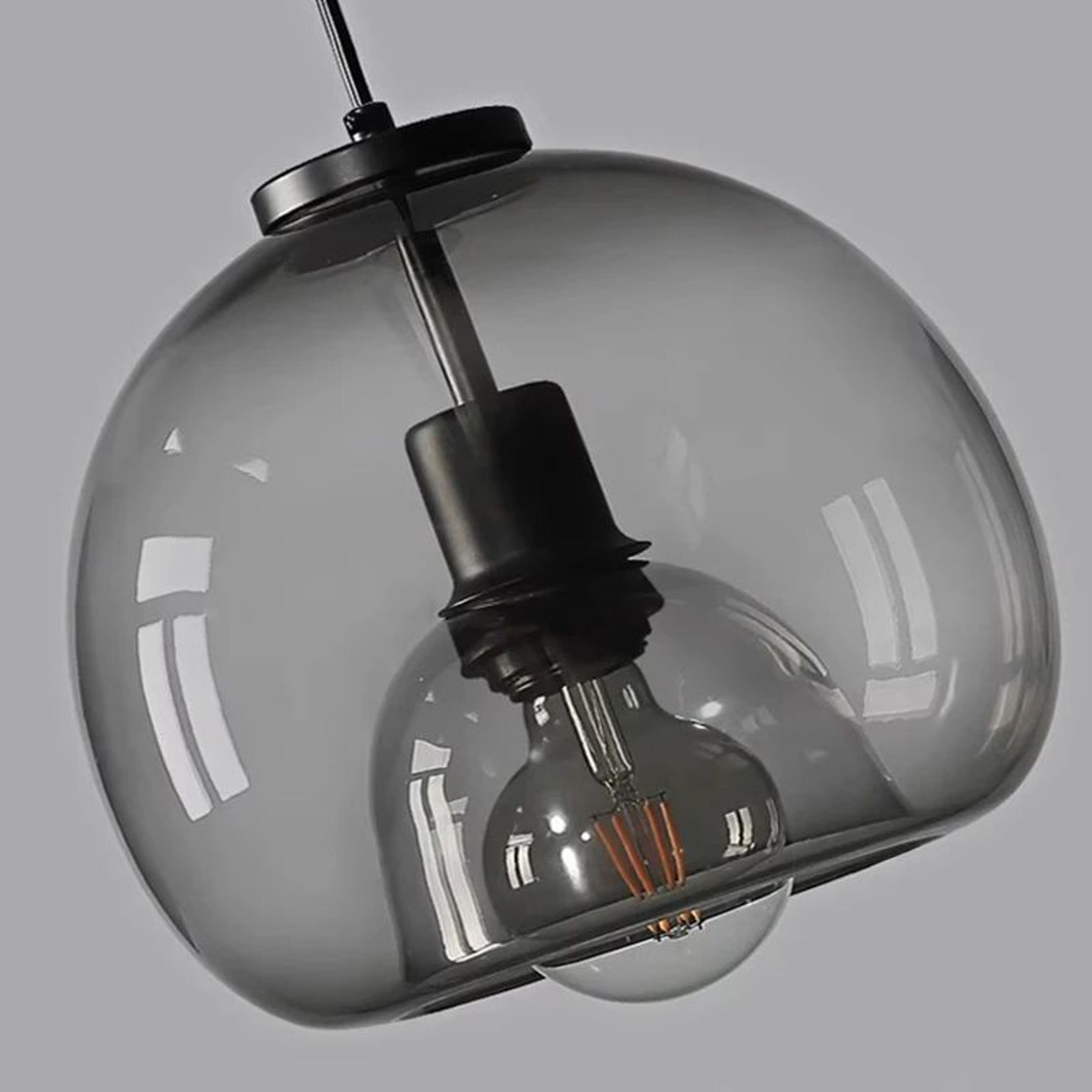 Modern Glass LED Pendant Lamp  Adjustable Hanging Chandelier For Living Room Dining Room And Kitche 5