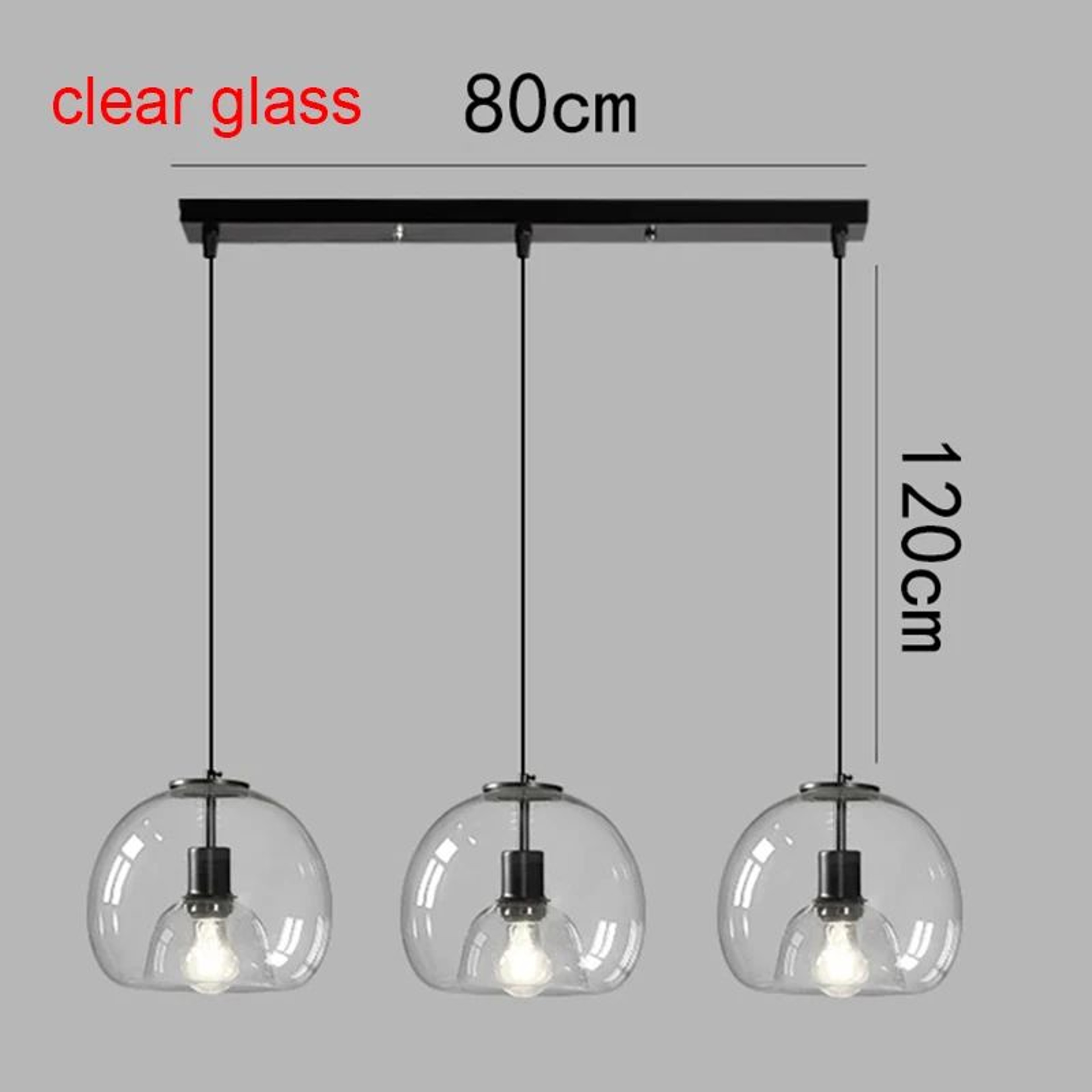 Modern Glass LED Pendant Lamp  Adjustable Hanging Chandelier For Living Room Dining Room And Kitche 12