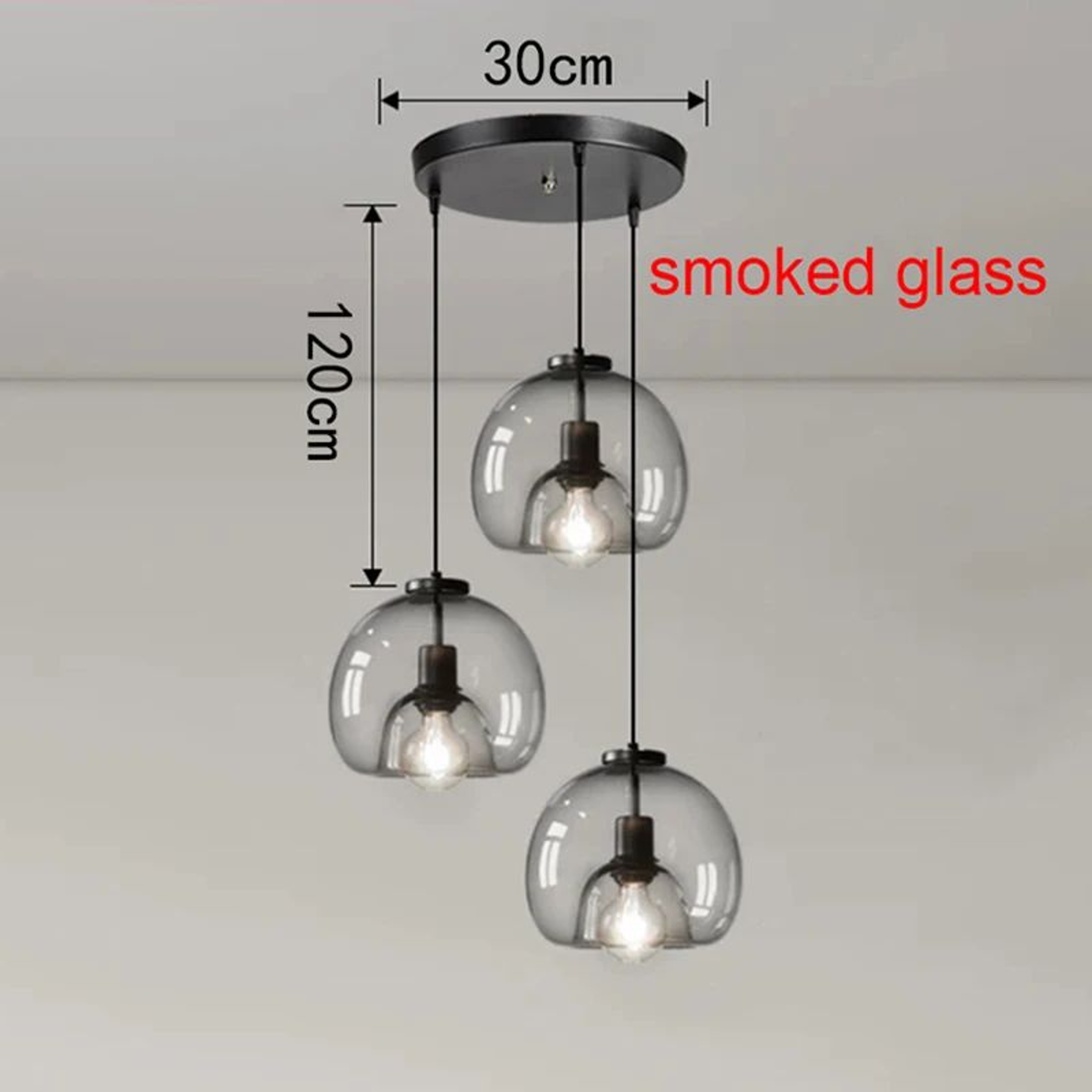 Modern Glass LED Pendant Lamp  Adjustable Hanging Chandelier For Living Room Dining Room And Kitche 13