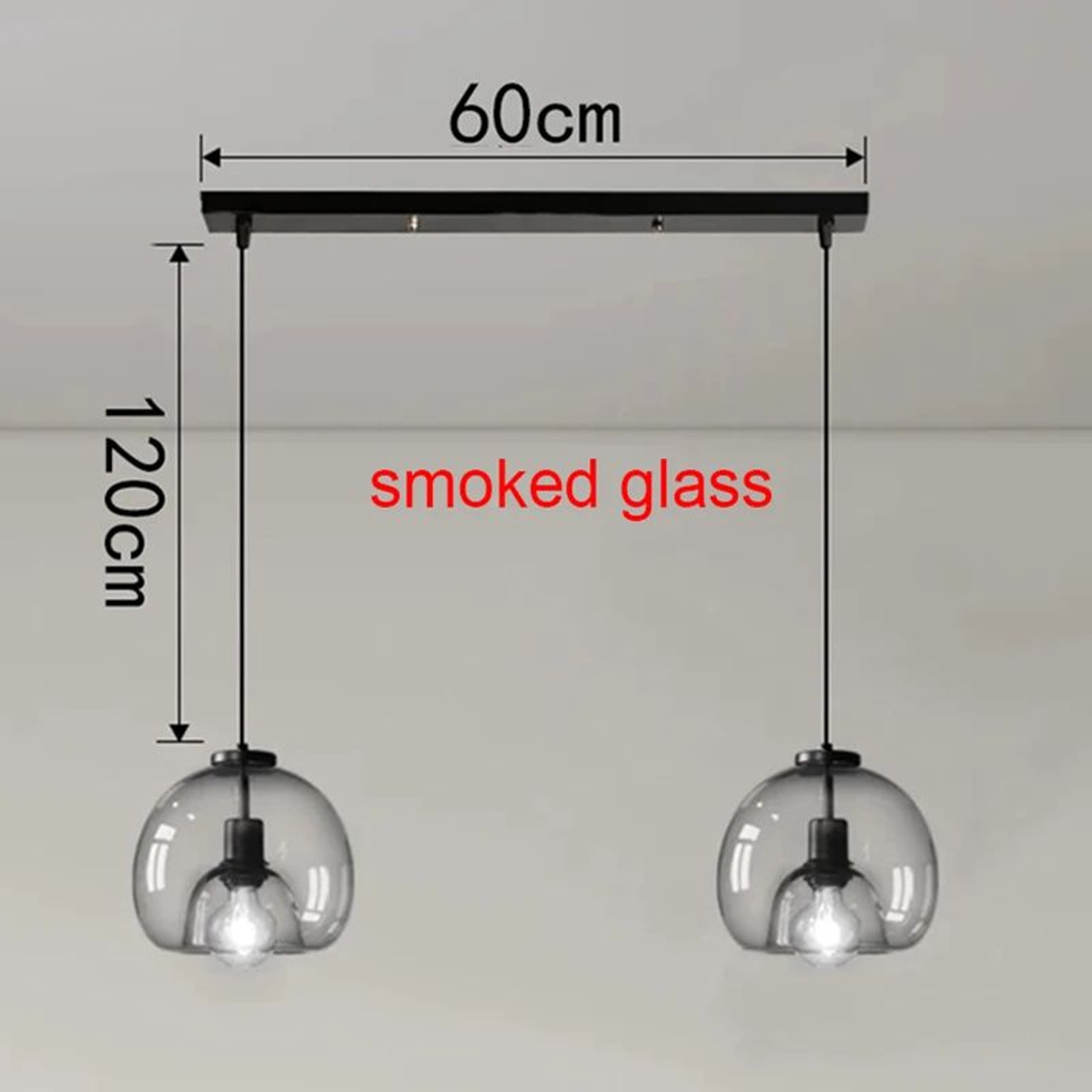 Modern Glass LED Pendant Lamp  Adjustable Hanging Chandelier For Living Room Dining Room And Kitche 9