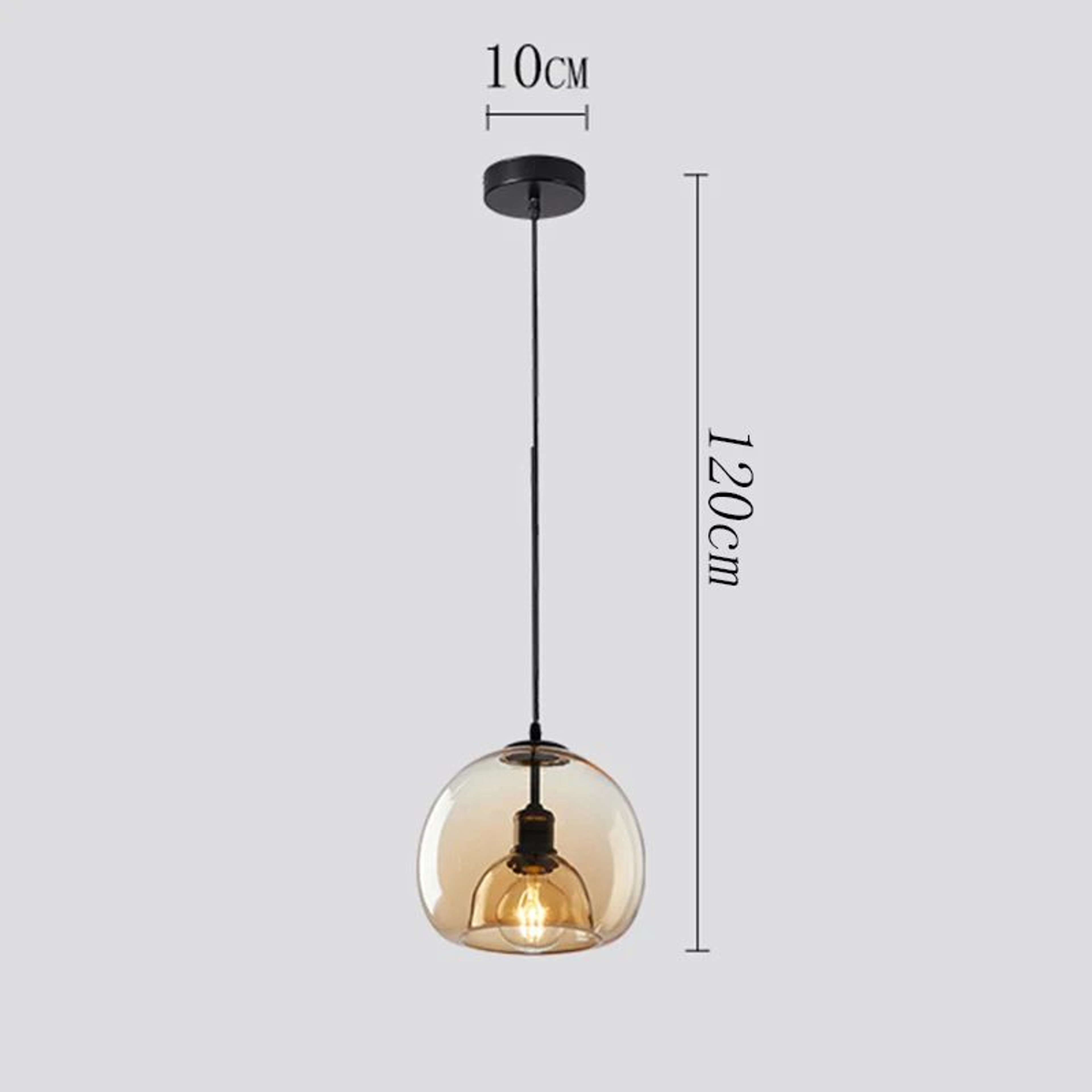 Modern Glass LED Pendant Lamp  Adjustable Hanging Chandelier For Living Room Dining Room And Kitche 7