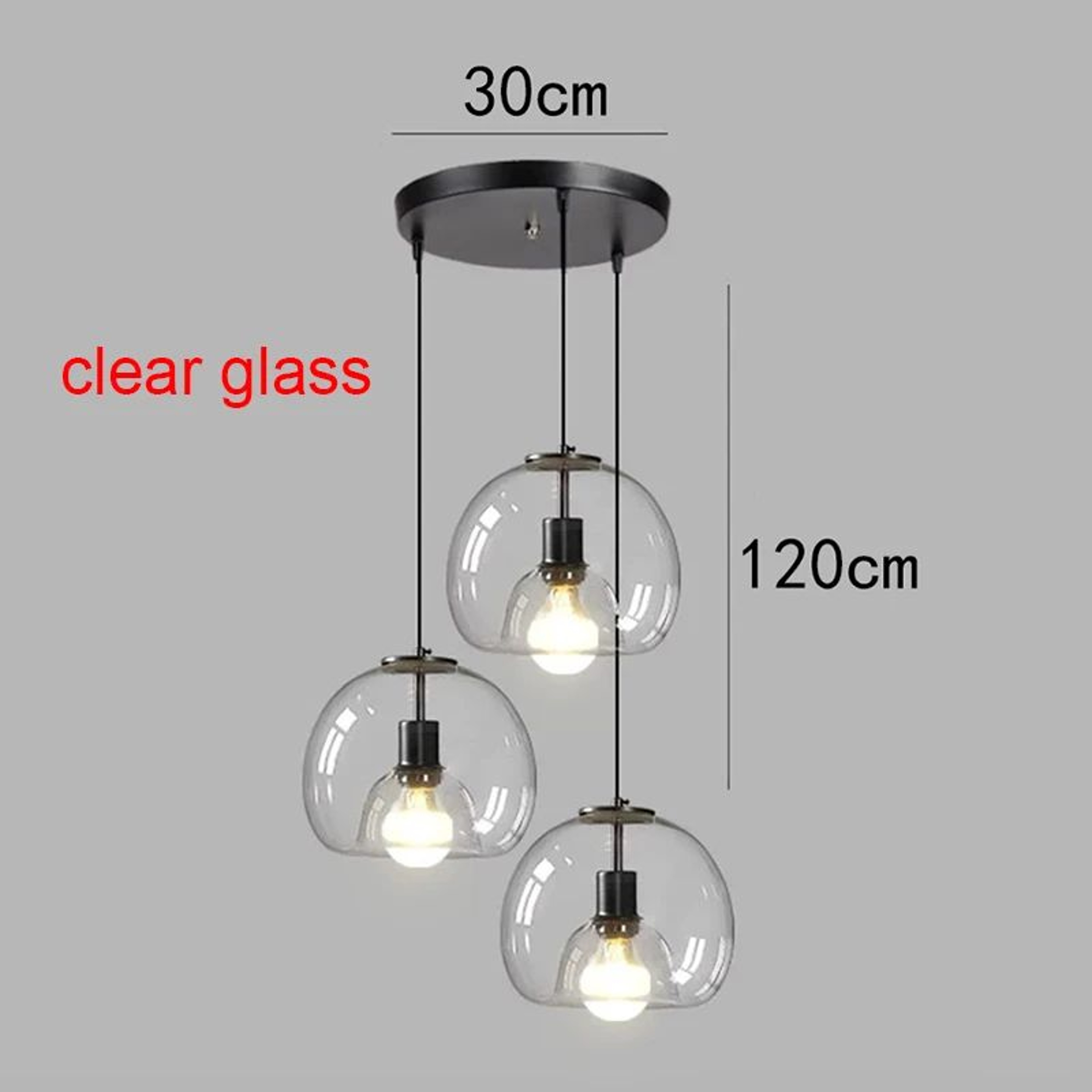 Modern Glass LED Pendant Lamp  Adjustable Hanging Chandelier For Living Room Dining Room And Kitche 15