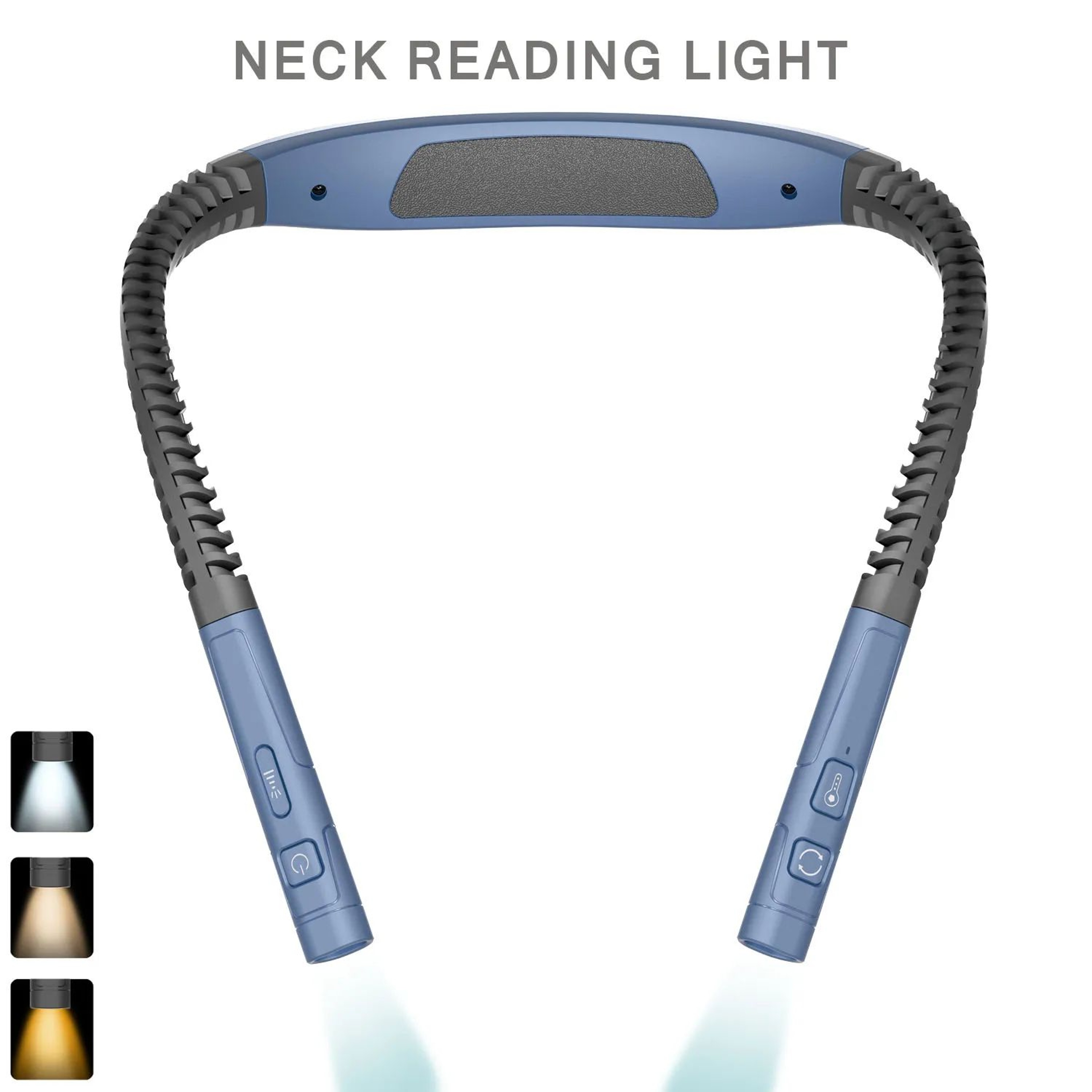 Neck Reading Light  USB Rechargeable Book Lamp With Flexible Arms 3 Light Colors And 3 Brightness L 7