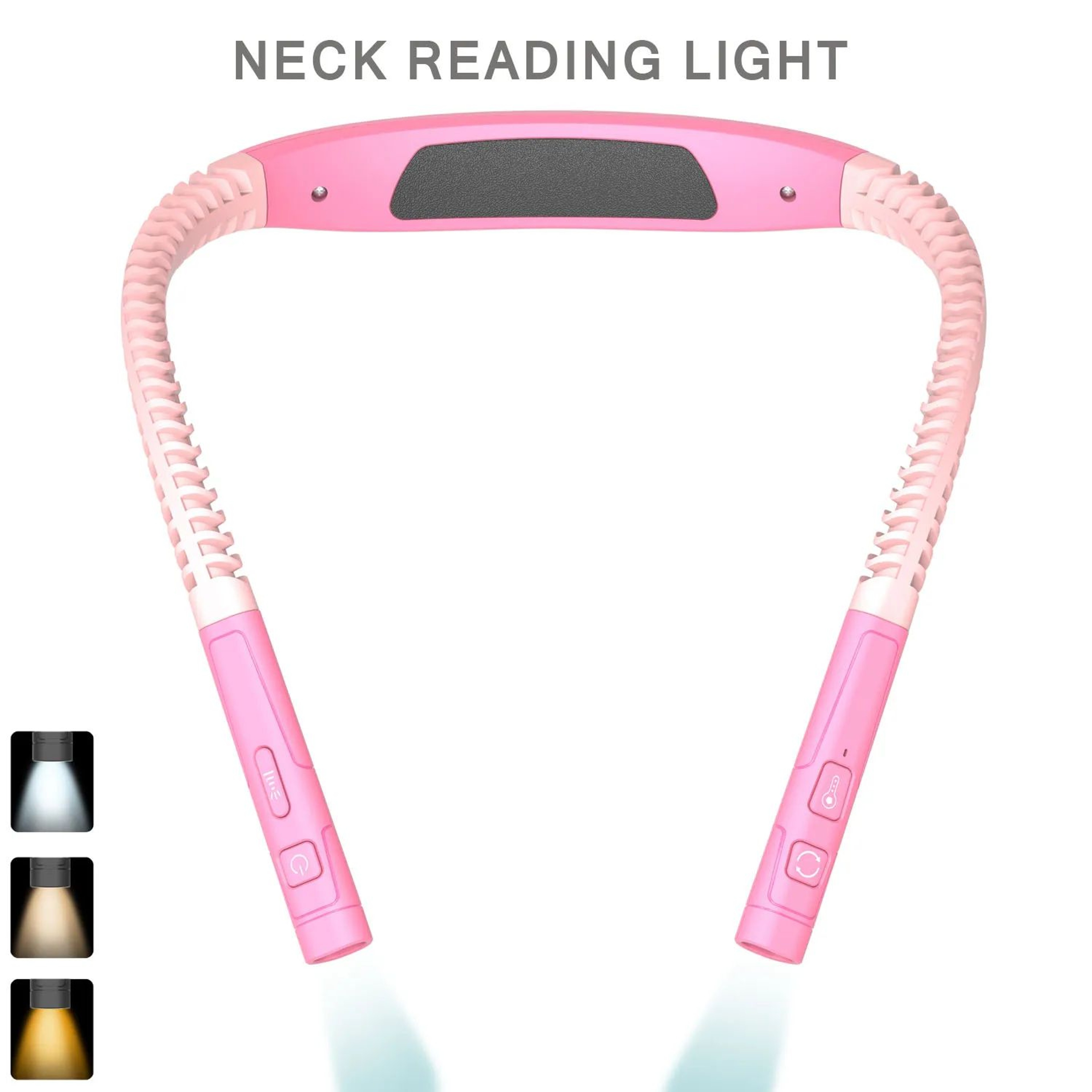 Neck Reading Light  USB Rechargeable Book Lamp With Flexible Arms 3 Light Colors And 3 Brightness L 8