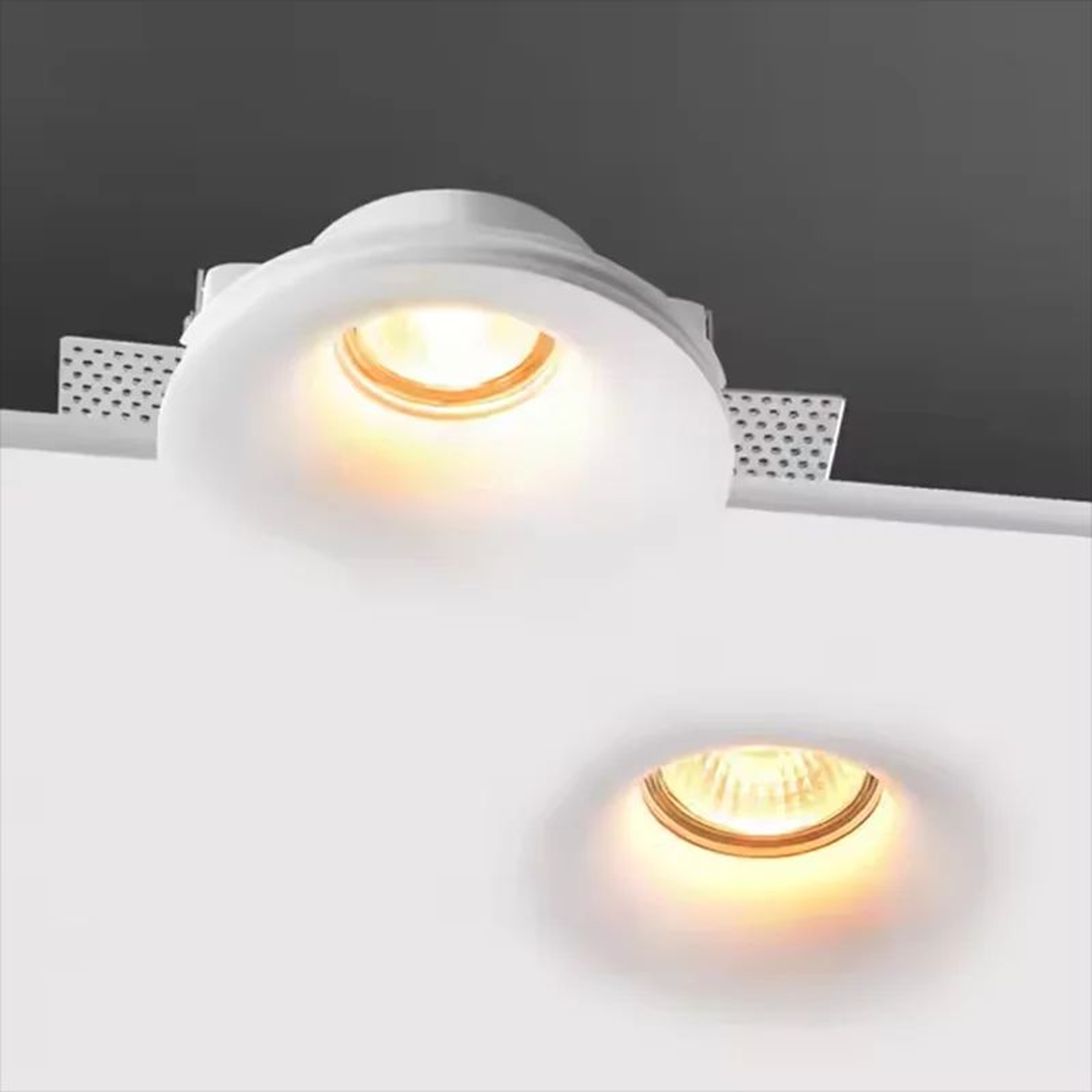 Recessed Gypsum Downlight  GU10 AntiGlare Borderless Ceiling Spotlight For Living Room Bedroom And  2