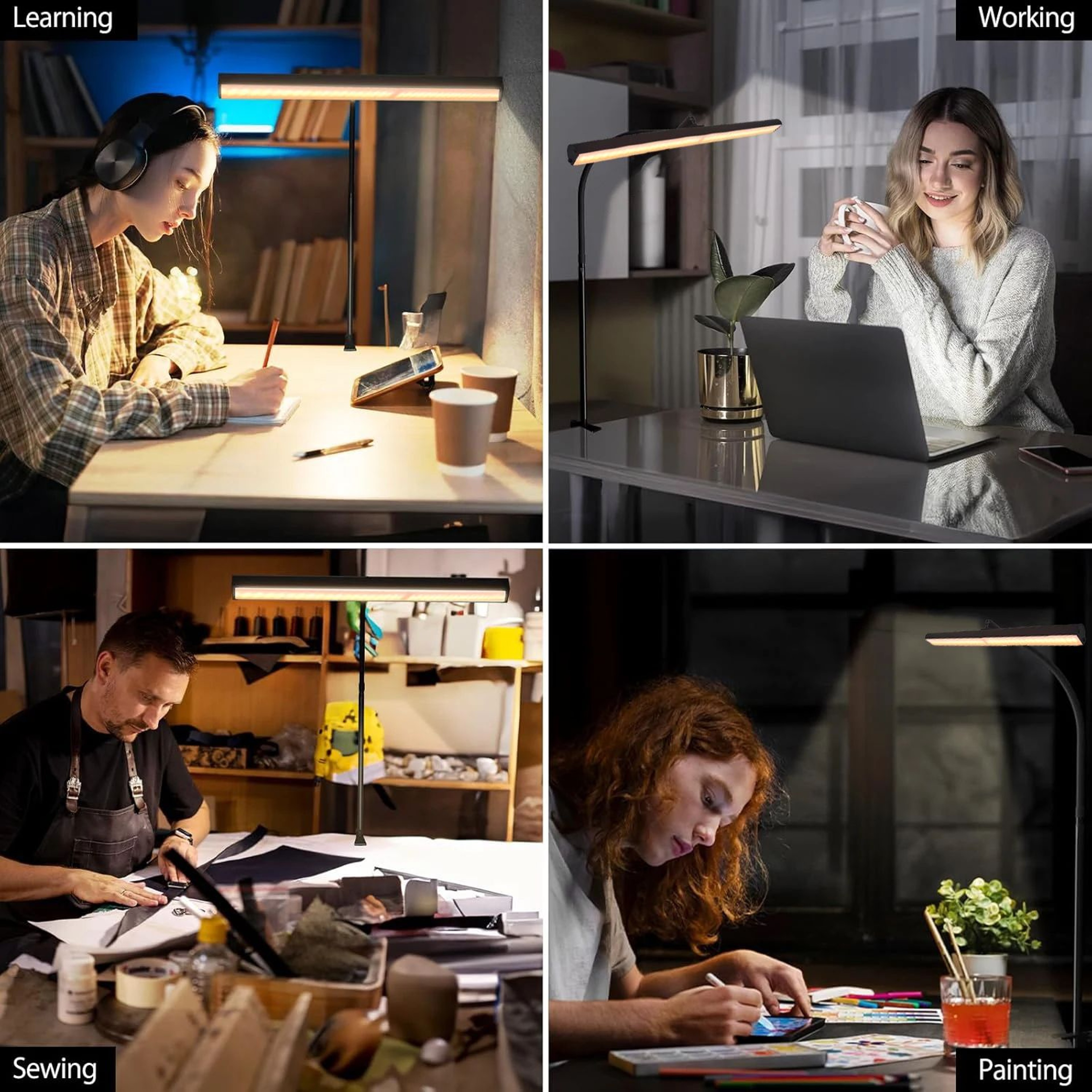 LED Desk Lamp With Clamp  USB Architect Task Light With 30 Lighting Modes And Flexible Gooseneck Fo 11