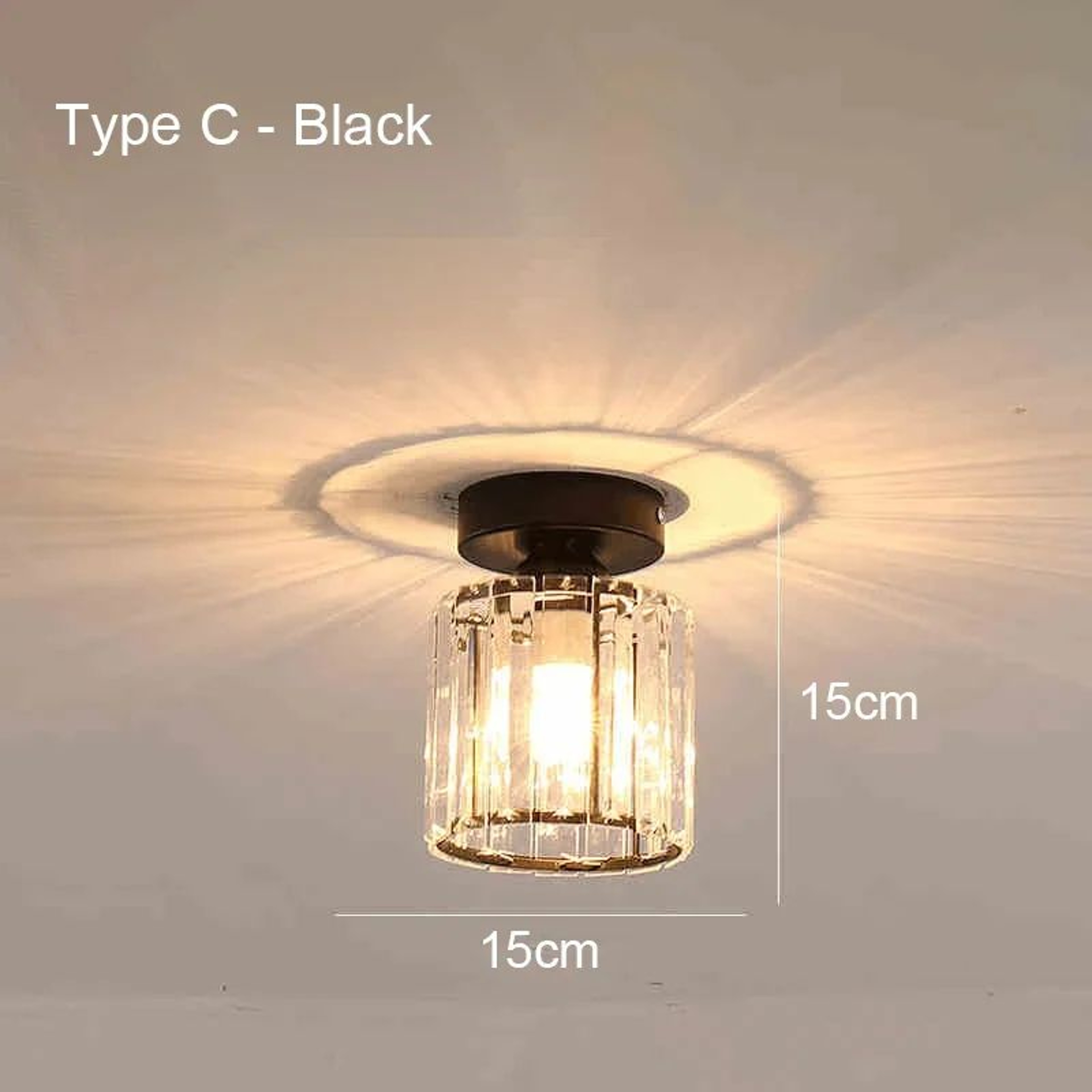 Nordic Modern Ceiling Light  Iron And Acrylic E27 Lamp In Black Or Gold For Living Room Hall And Co 6