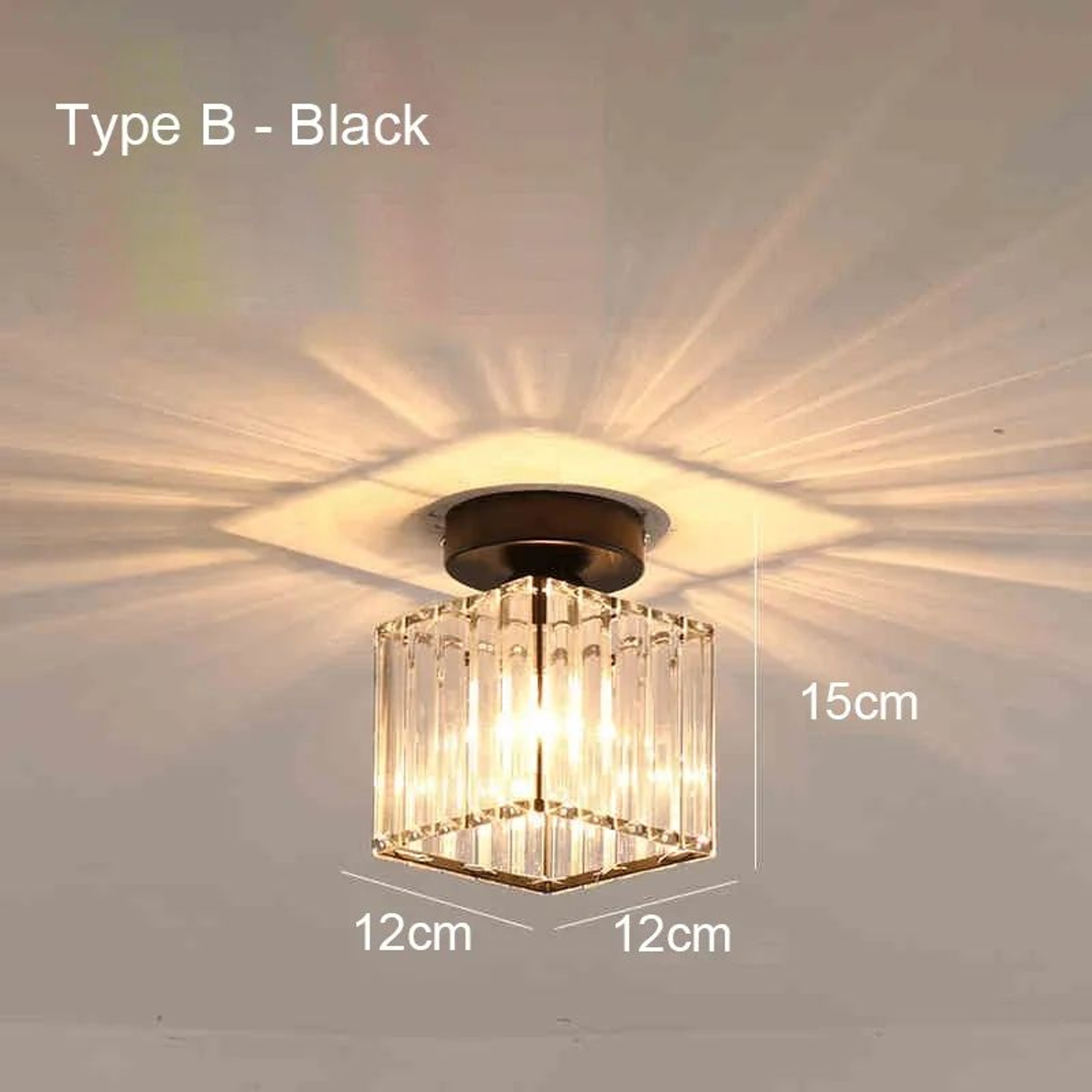 Nordic Modern Ceiling Light  Iron And Acrylic E27 Lamp In Black Or Gold For Living Room Hall And Co 7