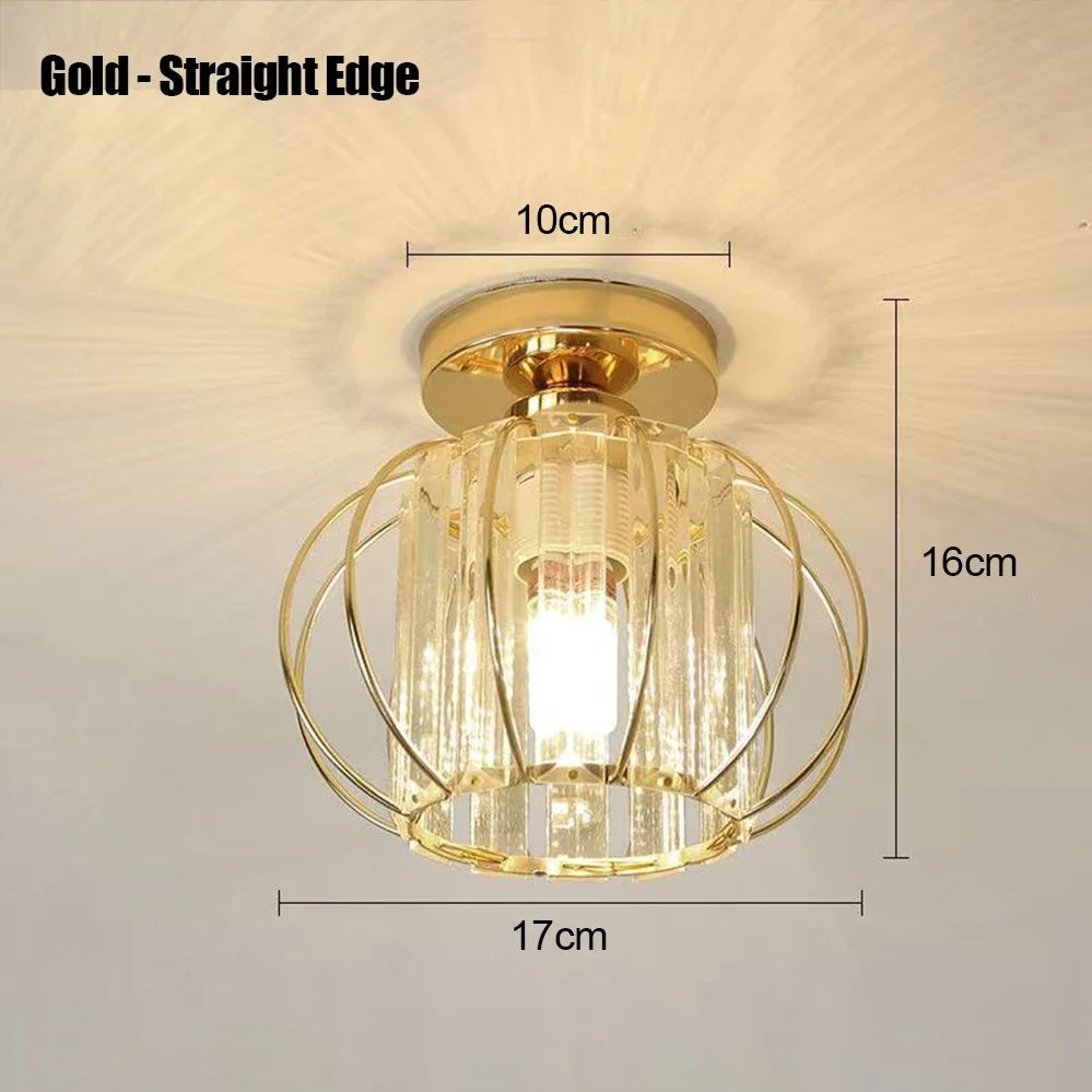 Novelty Glass Ceiling Light  E27 Decorative Fixture For Corridor Balcony Dining Room And Foyer Indo 8