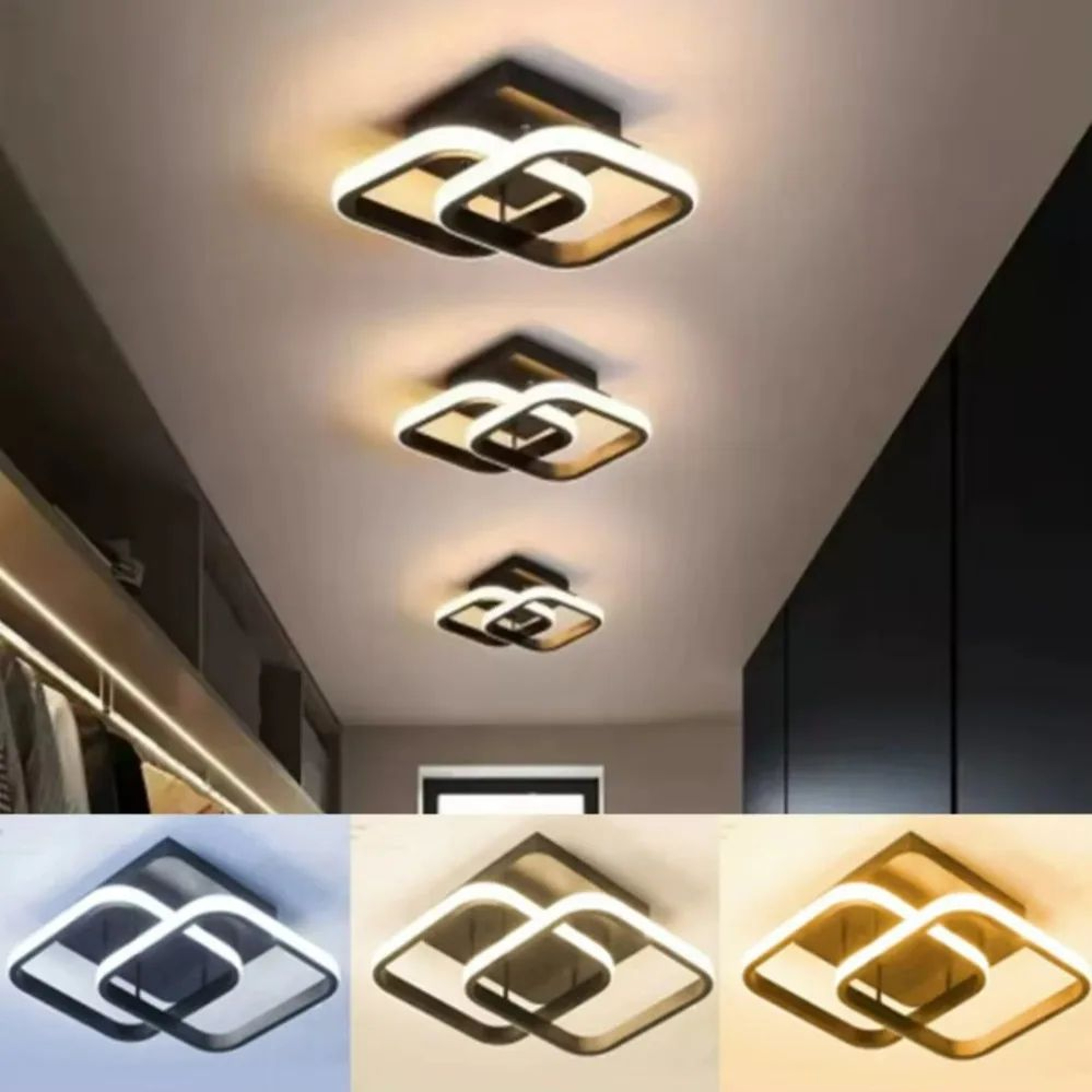 25 W LED Ceiling Light  Modern Surface Mounted 3 Color Lamp For Bedroom Living Room Corridor Stairc 1
