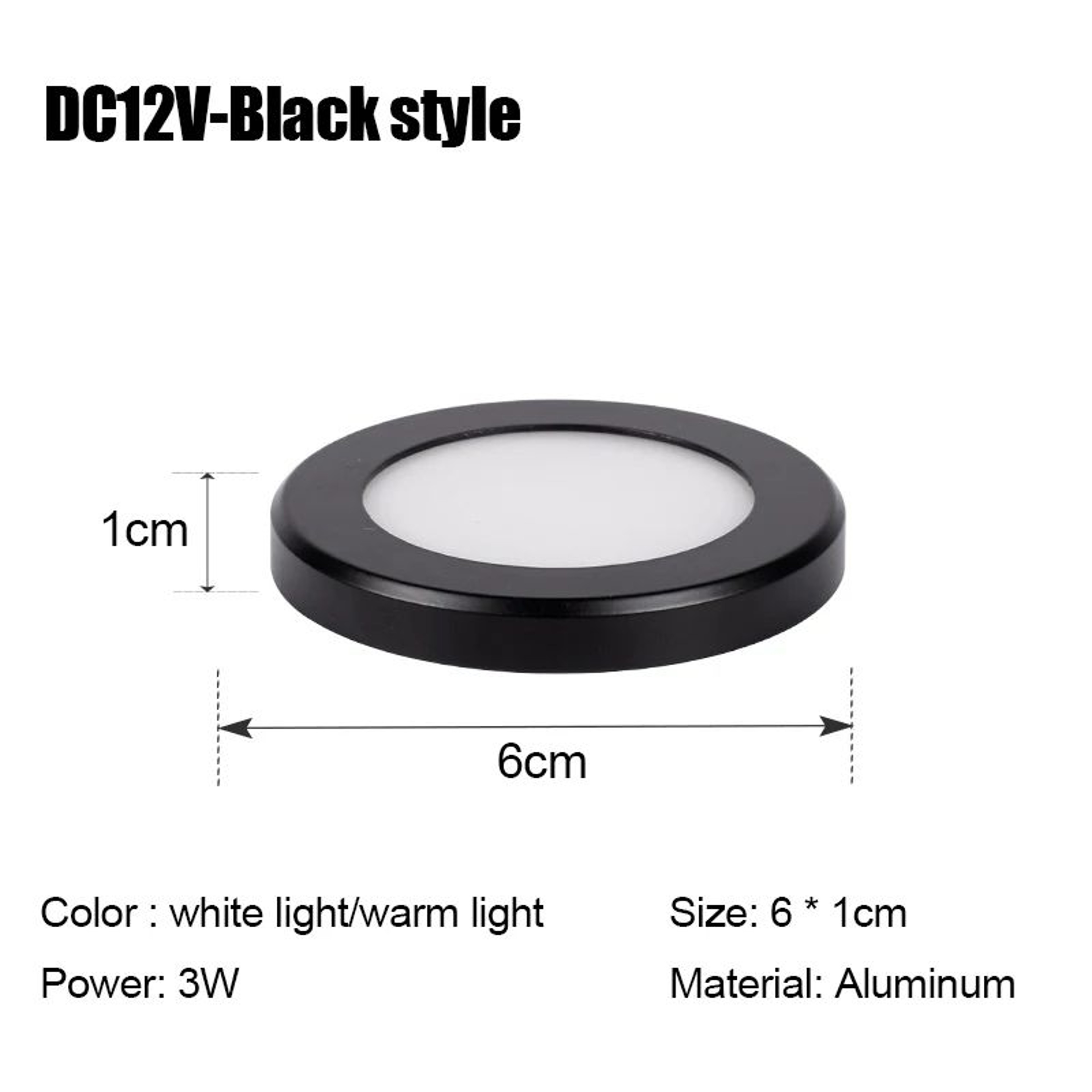 Mini LED Downlight  Ultra Thin Surface Mounted DC 12V Round Spotlight In 3W Or 5W For Home Kitchen  7