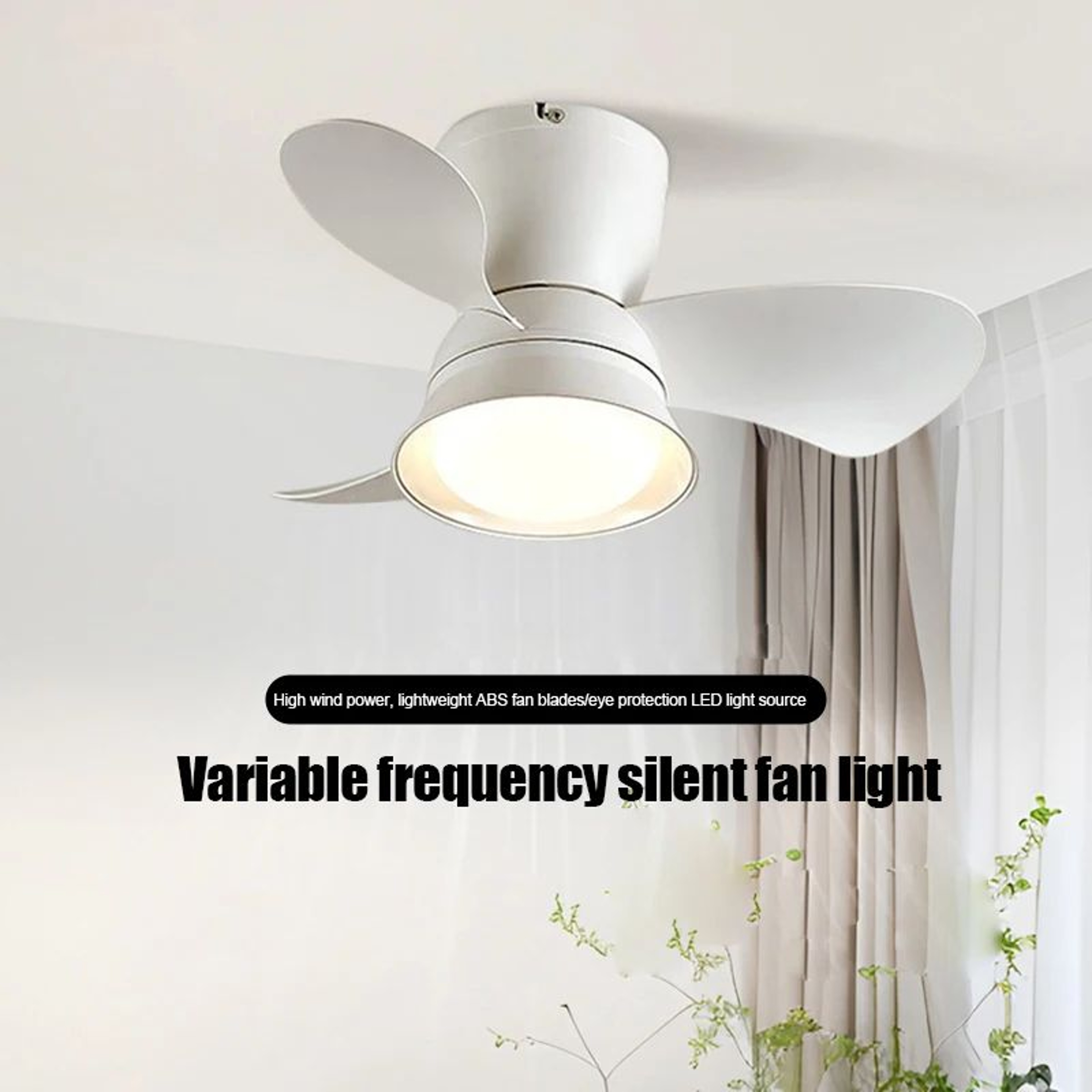 Ceiling Fan With LED Lights  Remote Control 3 Speed Reversible Fan With Dimmable Lighting For Bedro 3