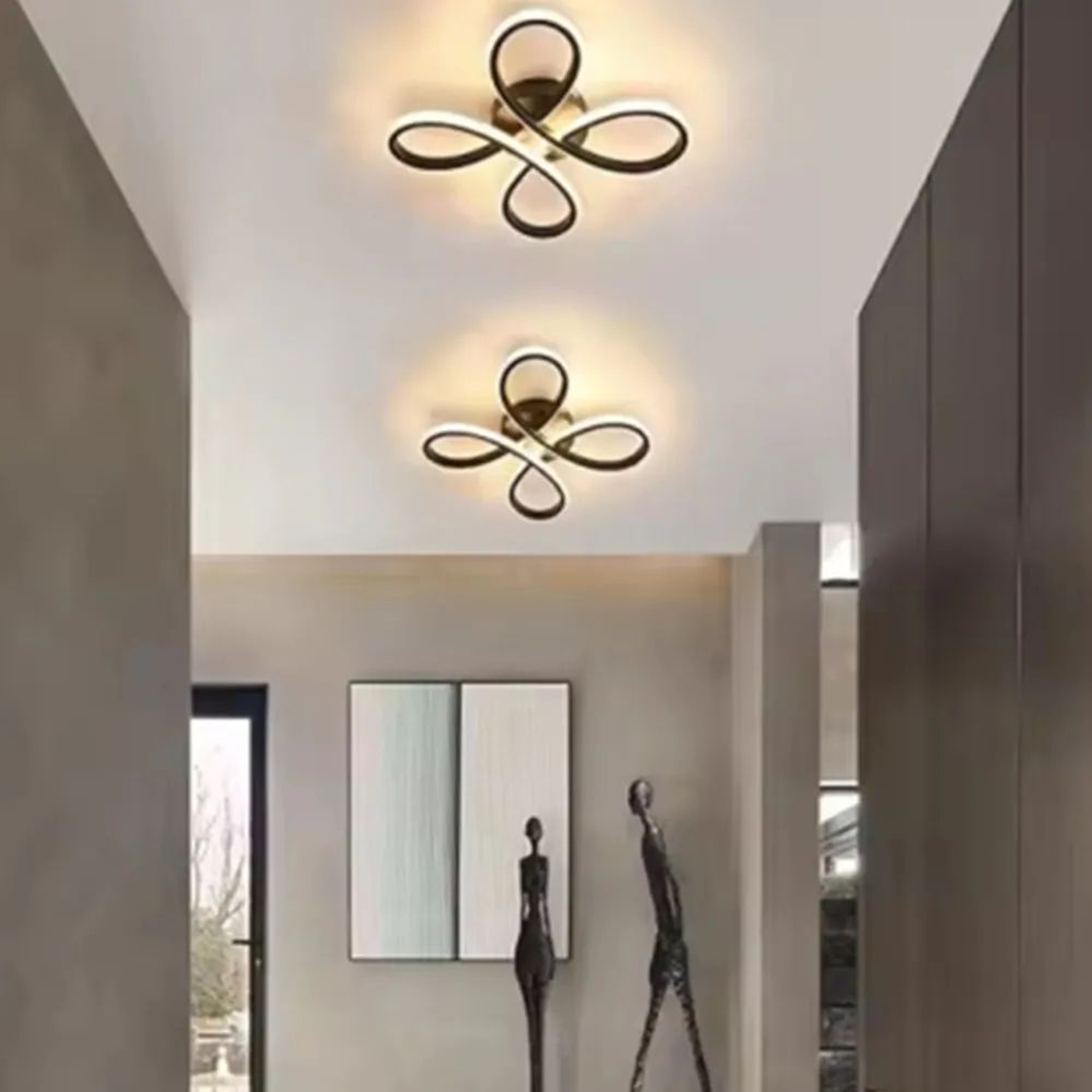 Modern LED Ceiling Light  18W 3 Color Surface Mounted Lamp In Black Or White For Bedroom Living Roo 1