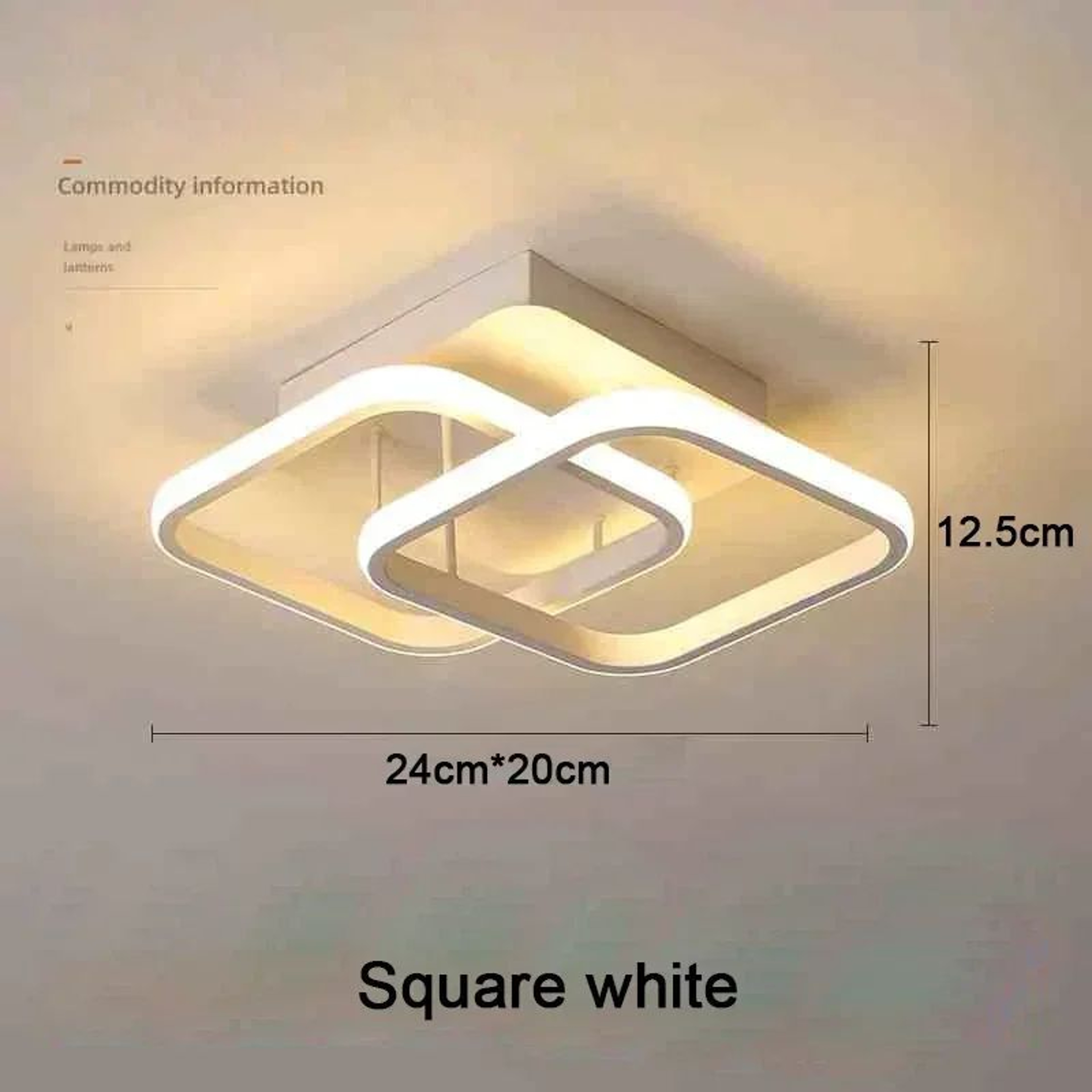 25W LED Ceiling Light  Modern Minimalist 3 Color Surface Mounted Lamp In Black Or White For Bedroom 9