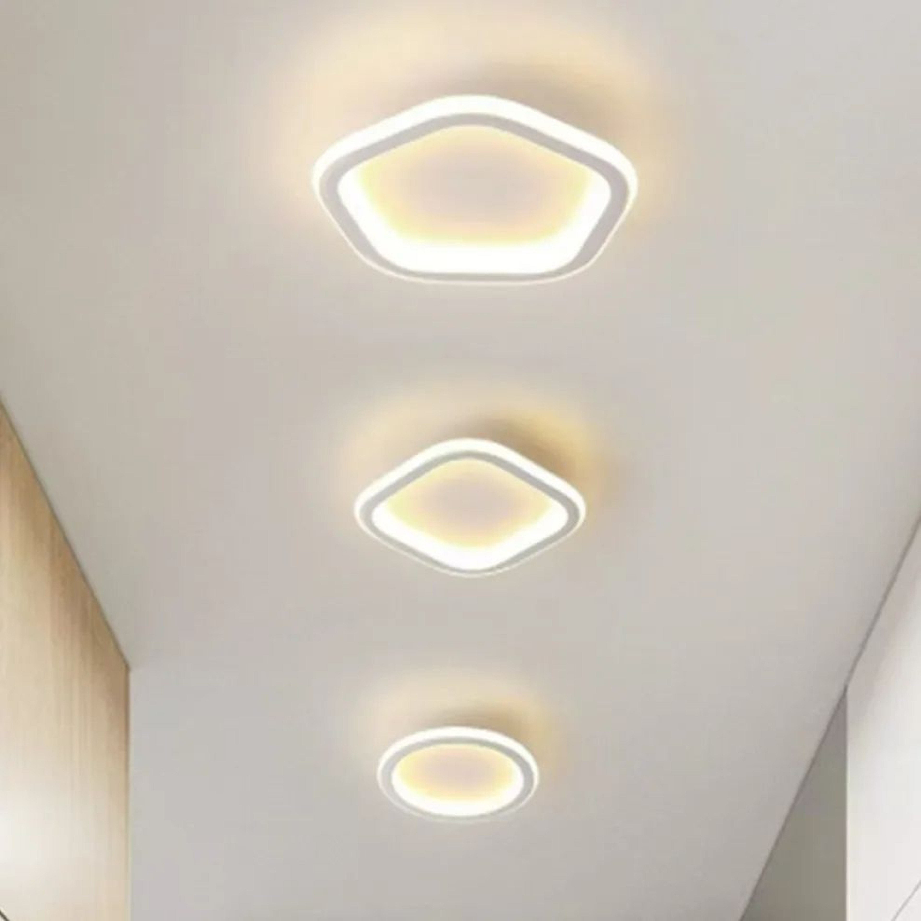 Modern LED Ceiling Light  25W Slim 3 Color Lamp In Black White Or Gold For Aisle Porch Balcony And  2