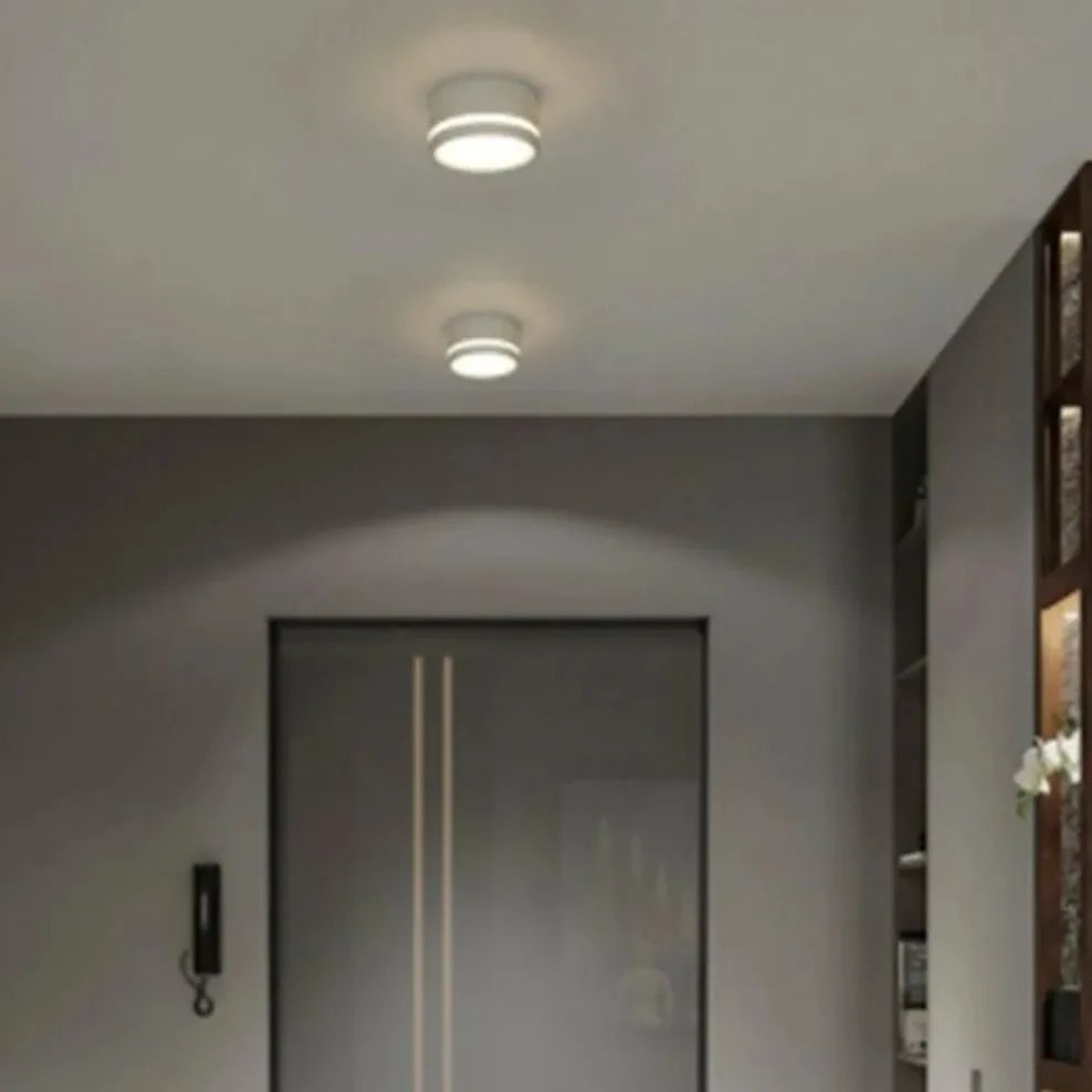 Nordic LED Downlight  Surface Mounted Aluminum Ceiling Spotlight In Black Or White For Living Room  4