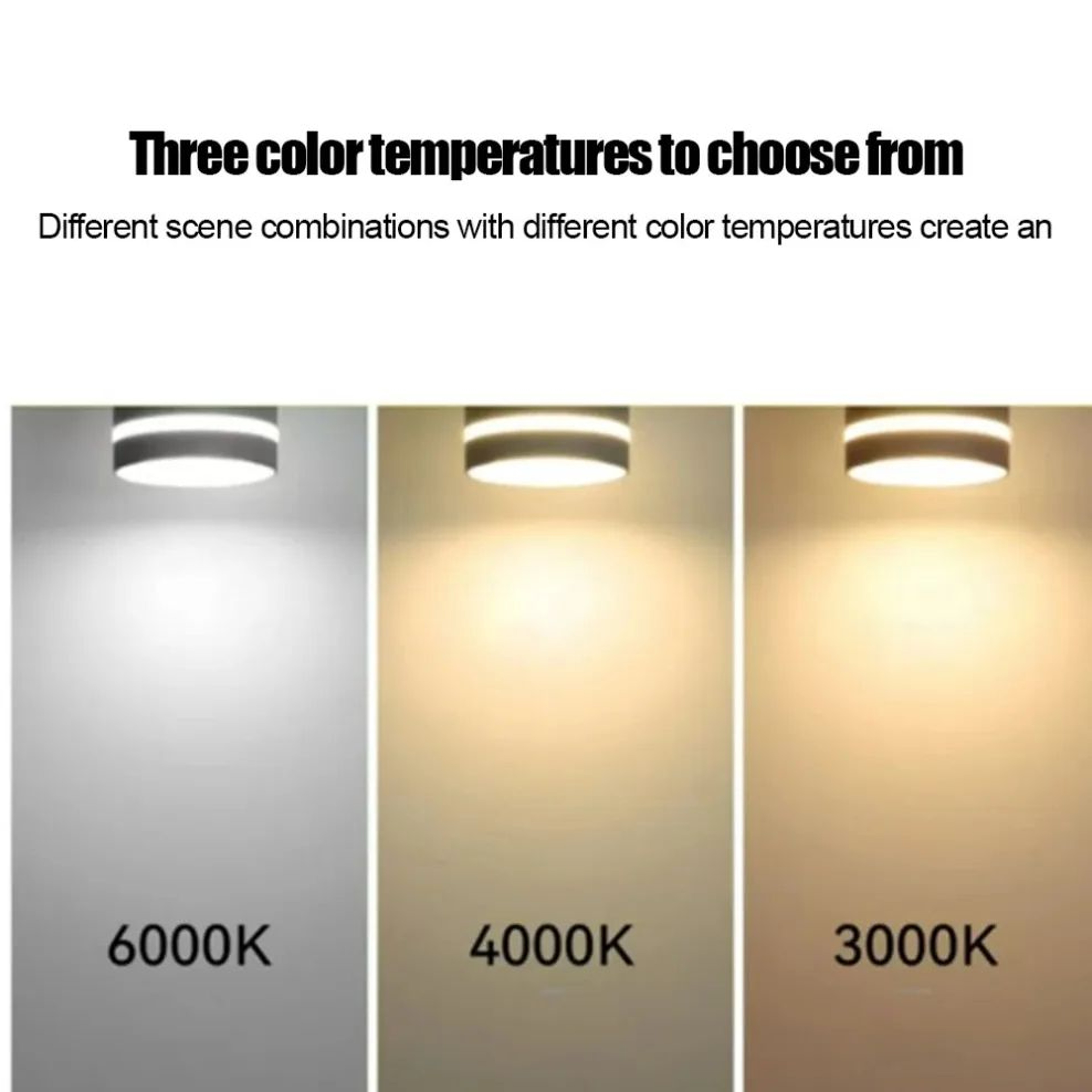 Nordic LED Downlight  Surface Mounted Aluminum Ceiling Spotlight In Black Or White For Living Room  2