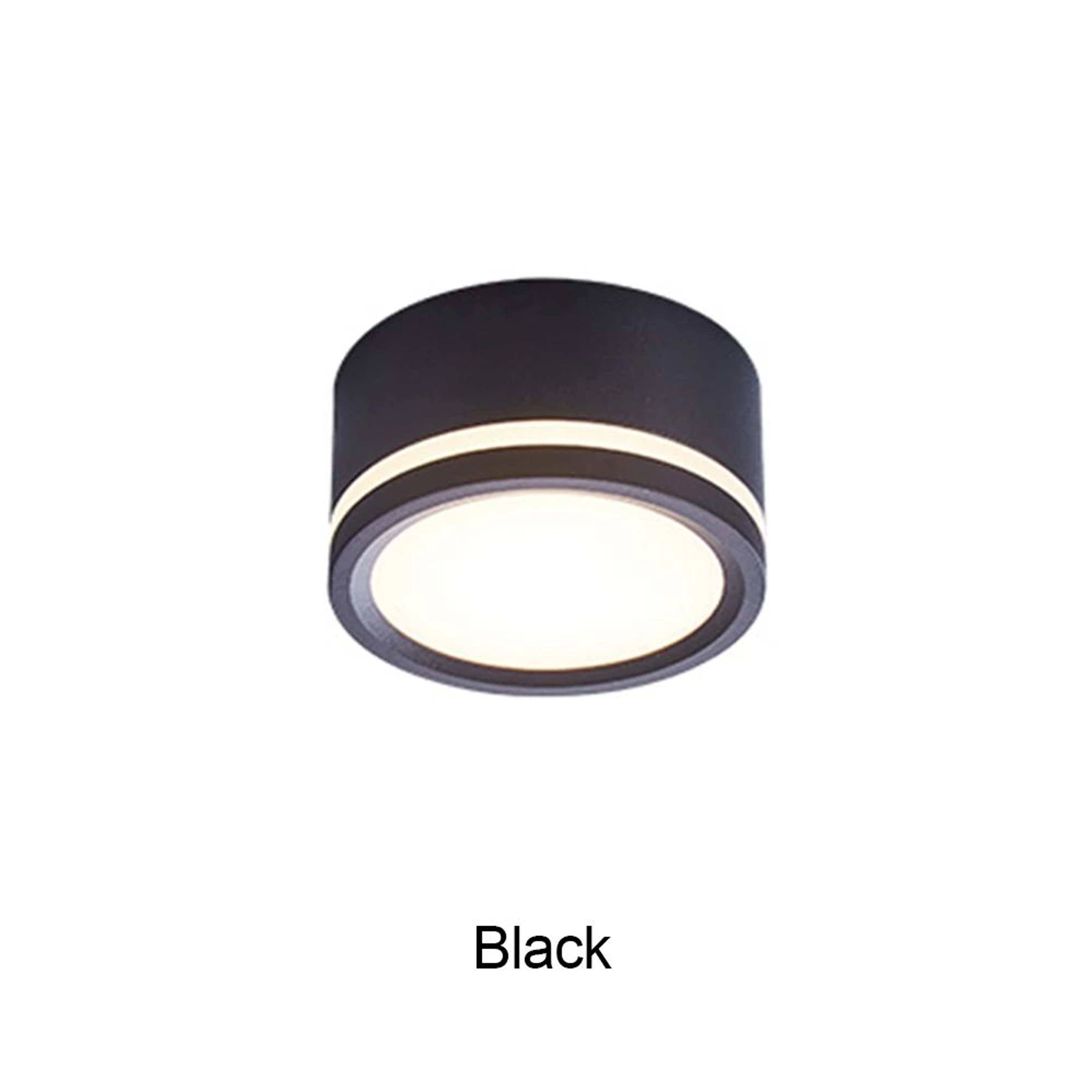 Nordic LED Downlight  Surface Mounted Aluminum Ceiling Spotlight In Black Or White For Living Room  6