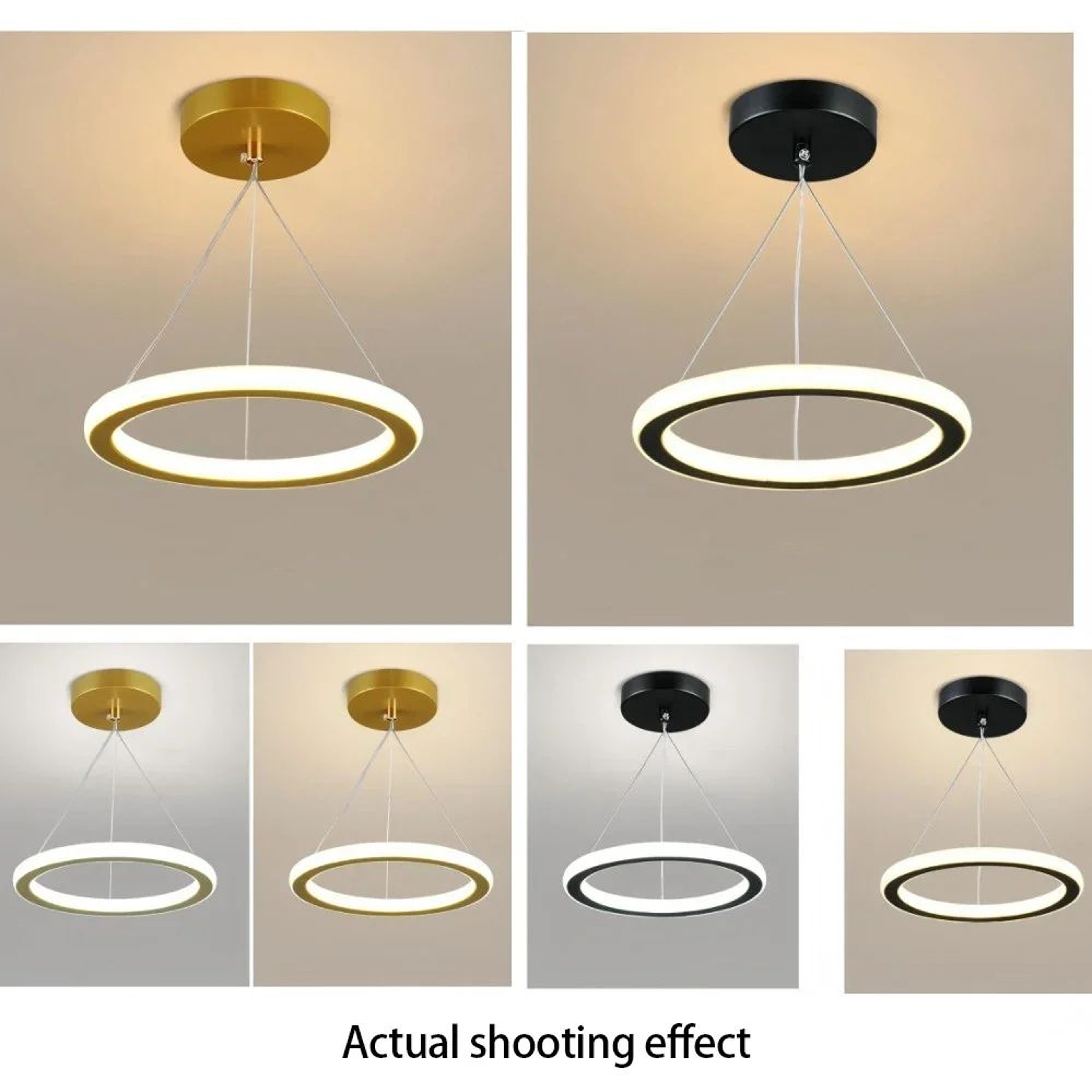 Modern Pendant Light  3 Color Hanging Lamp In Gold Or Black For Basement Corridor Aisle And Cloakro 4