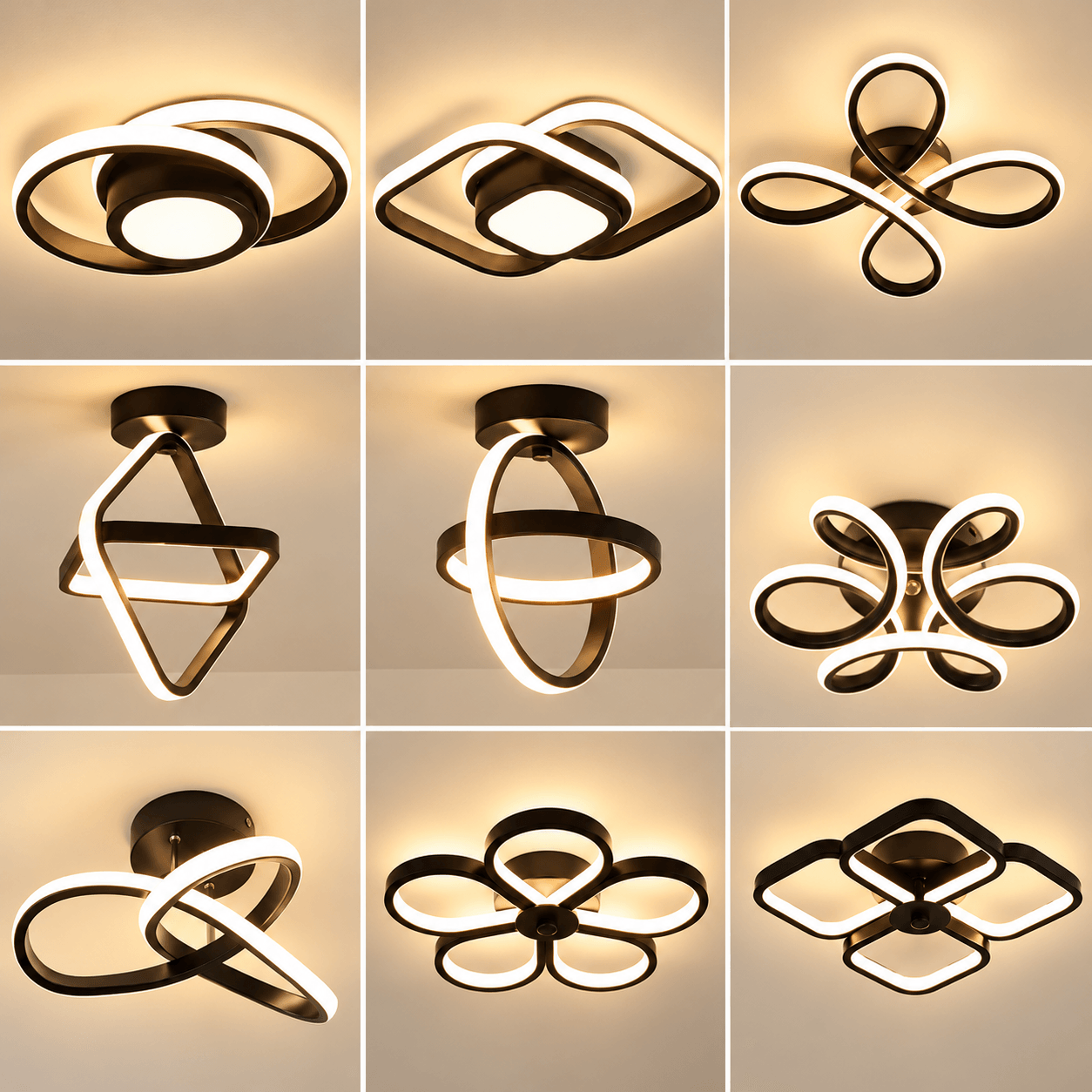 Modern LED Strip Ceiling Light  Minimalist 3 Color Lamp In Black White Or Gold For Living Room Aisl 0