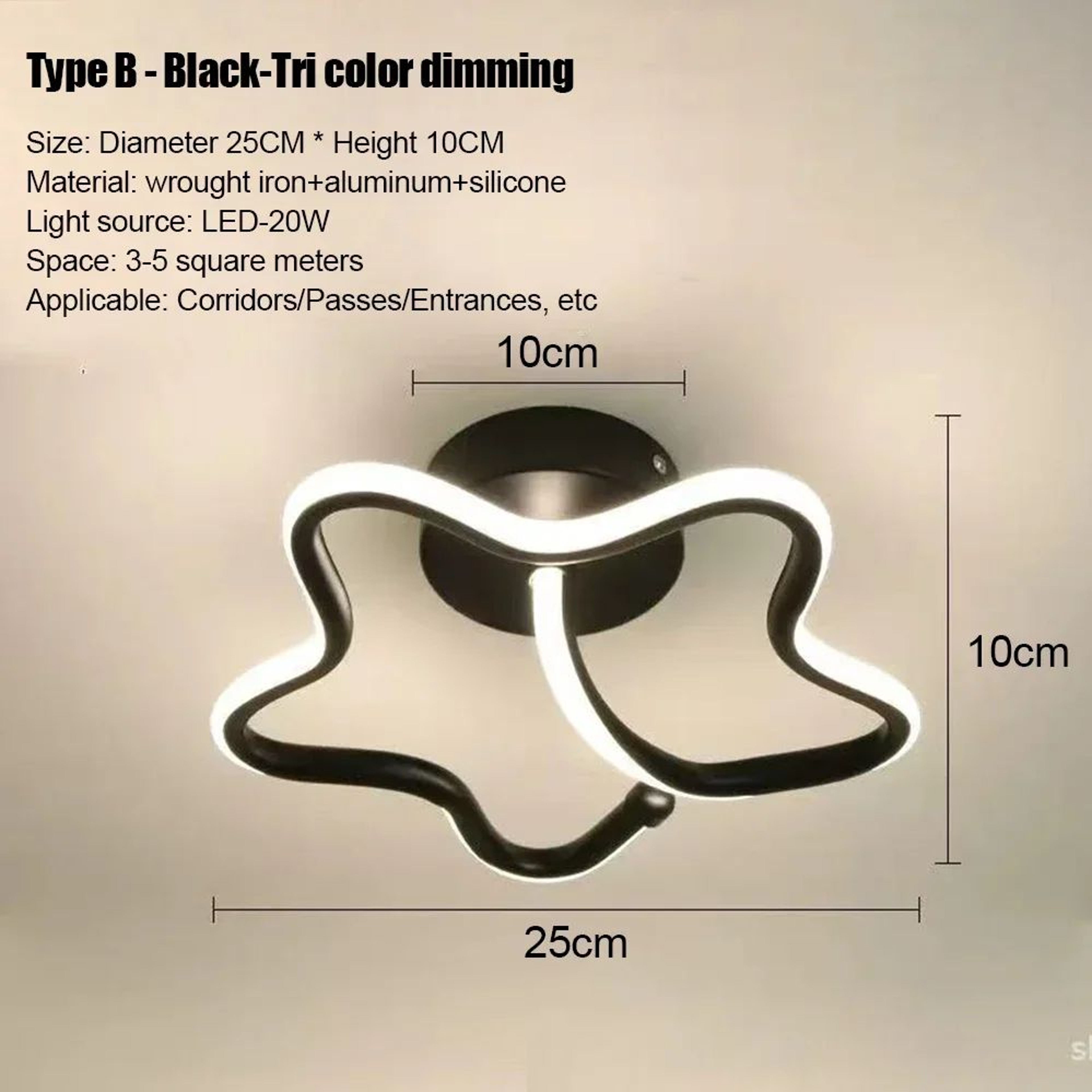 Modern LED Strip Ceiling Light  Minimalist 3 Color Lamp In Black White Or Gold For Living Room Aisl 13