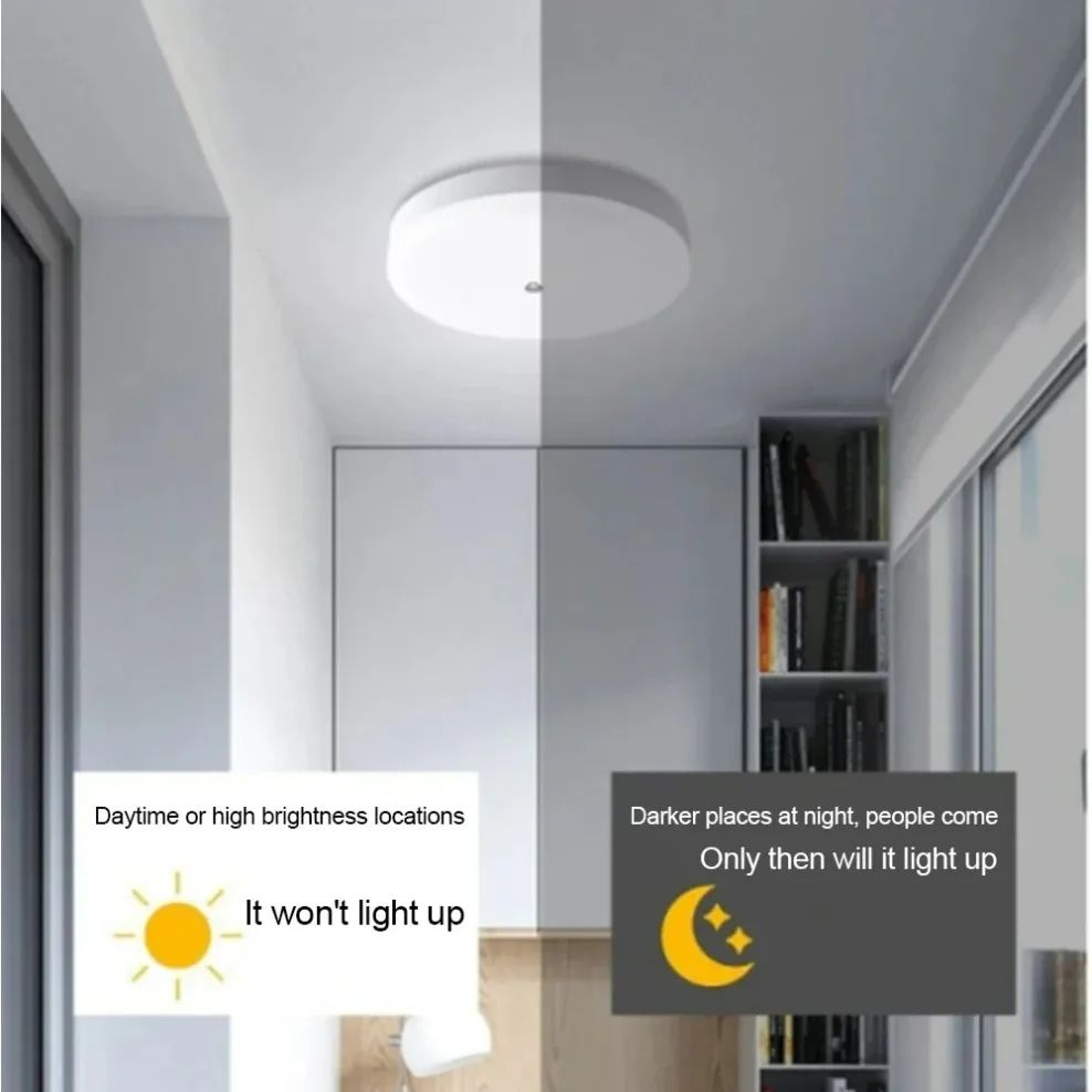 Motion Sensor LED Ceiling Light  Infrared Automatic Night Lamp For Porch Corridor Staircase  Balcon 4