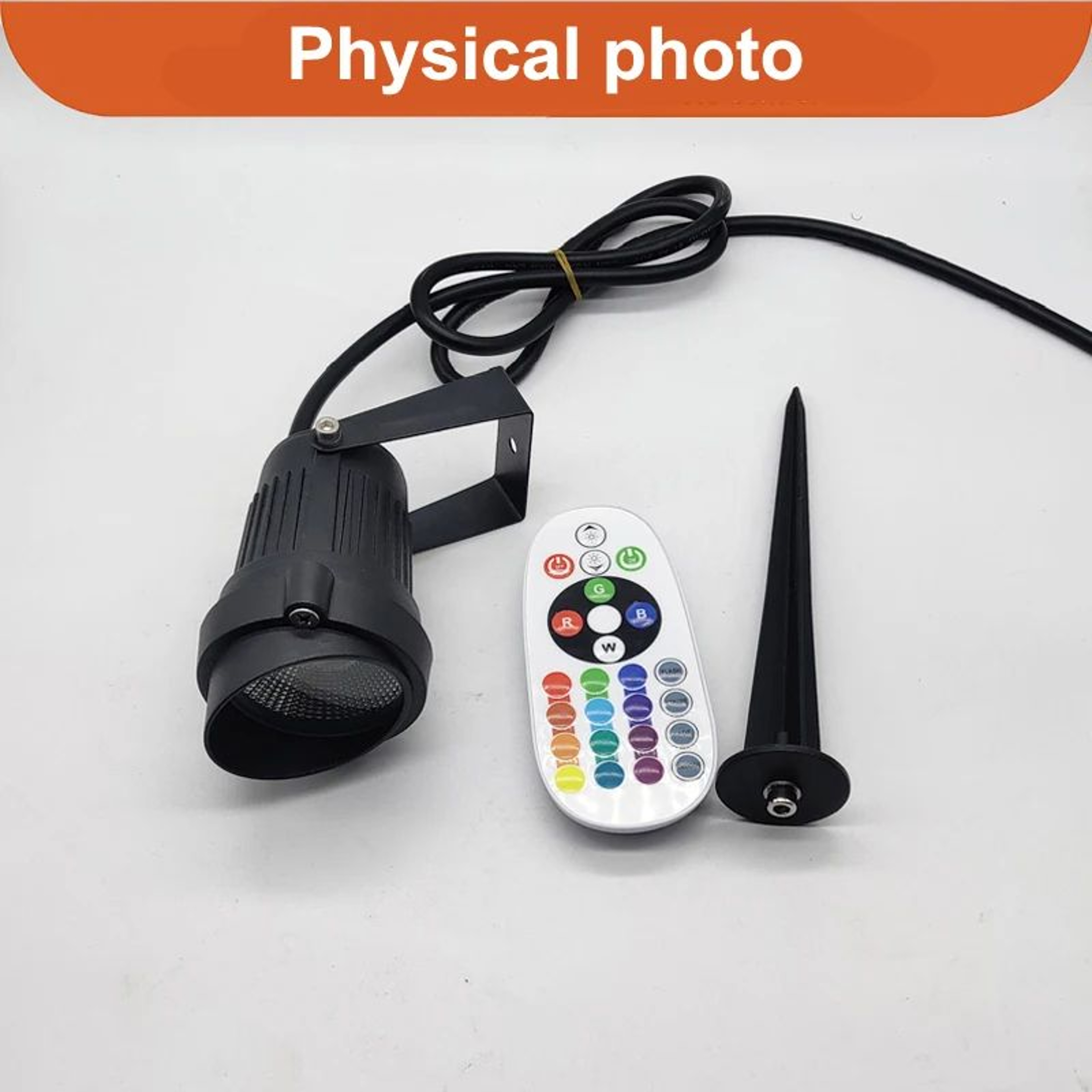 RGBW LED Landscape Spotlight  10W Color Changing Garden Light With Remote And IP65 Waterproof Desig 4