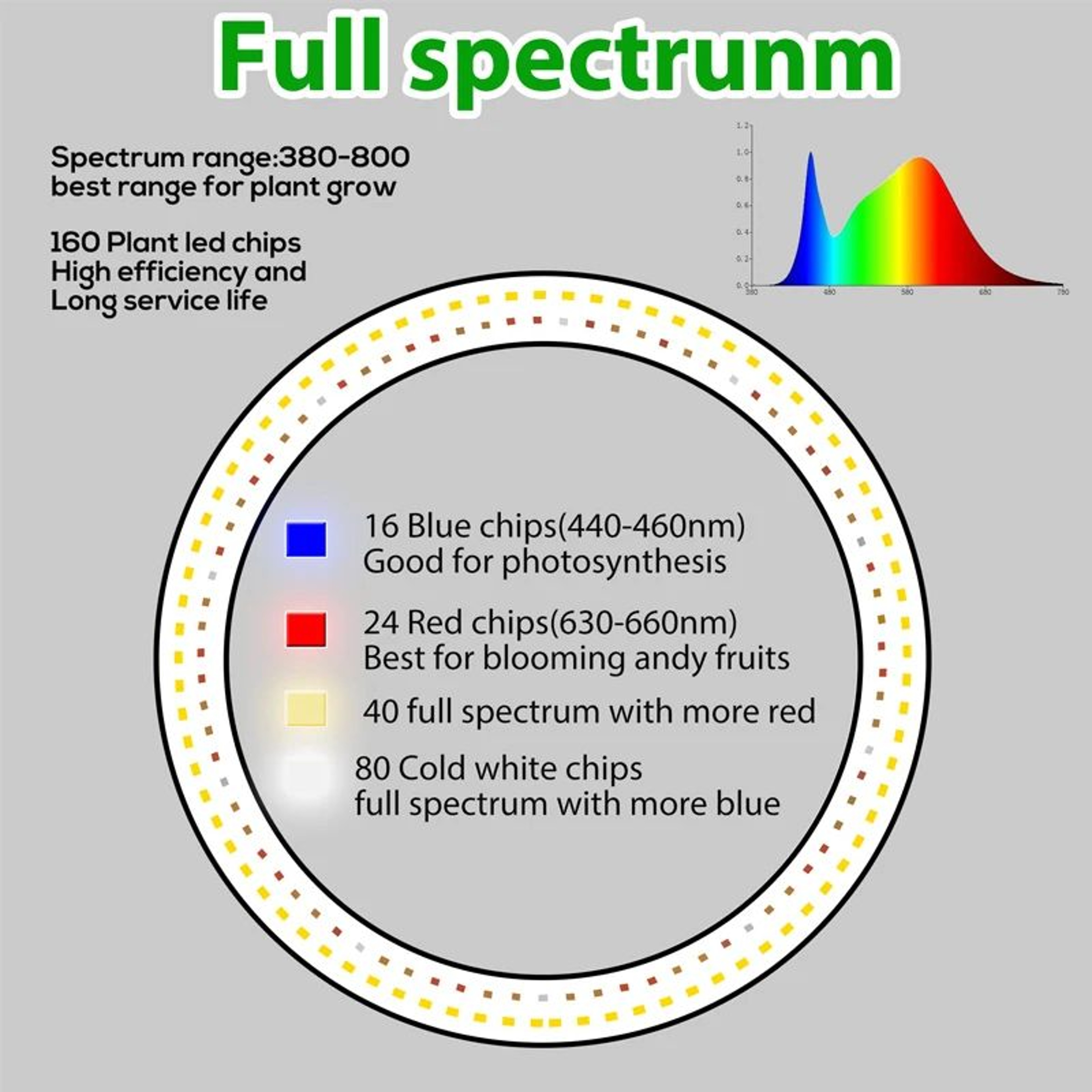 10in LED Ring Grow Light  Full Spectrum Height Adjustable Plant Lamp With Daily Timer  9 Dimming Le 5