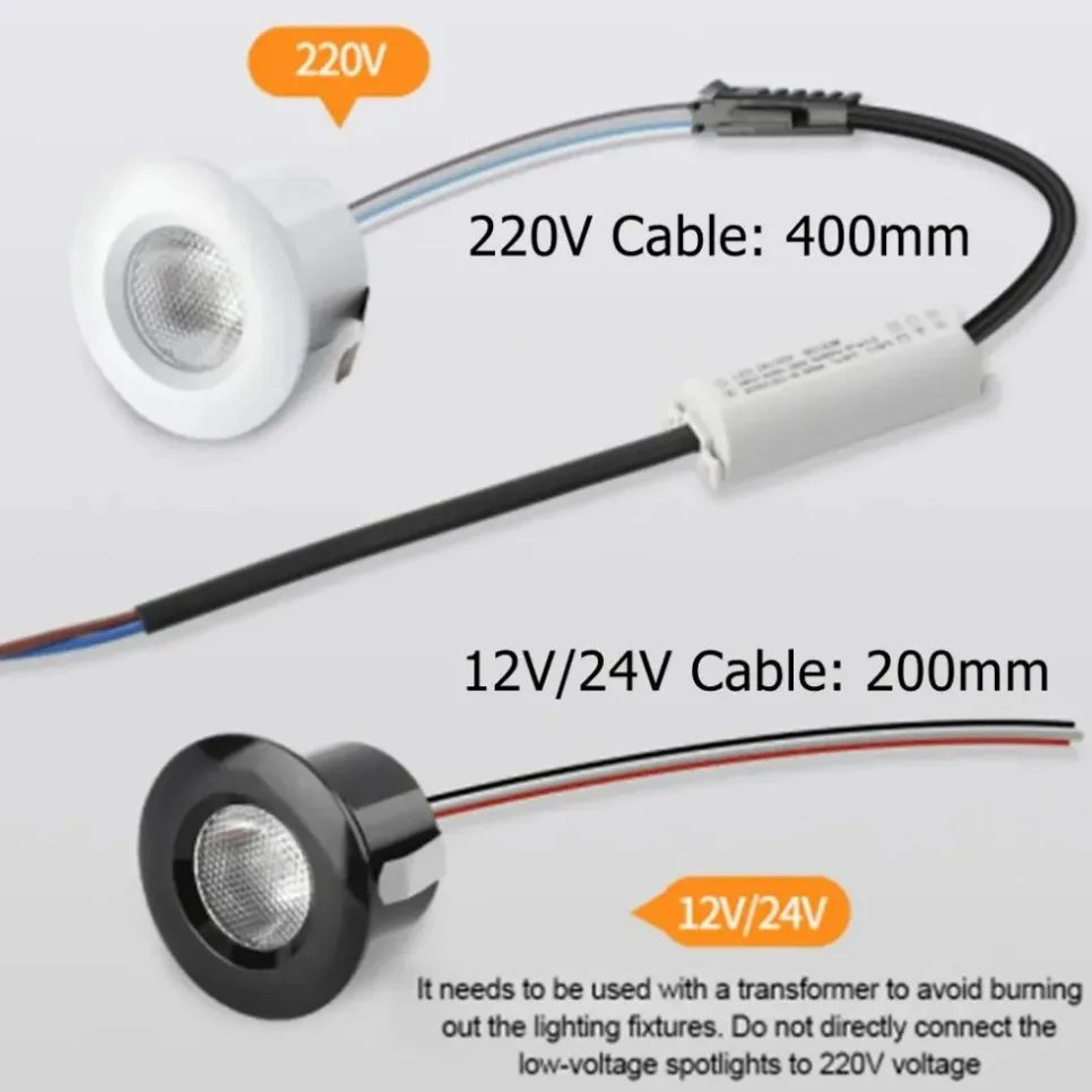 Mini COB Downlight  3 W Aluminum Cabinet Spotlight In Black White Or Silver With 071 Or 098 In Cuto 0