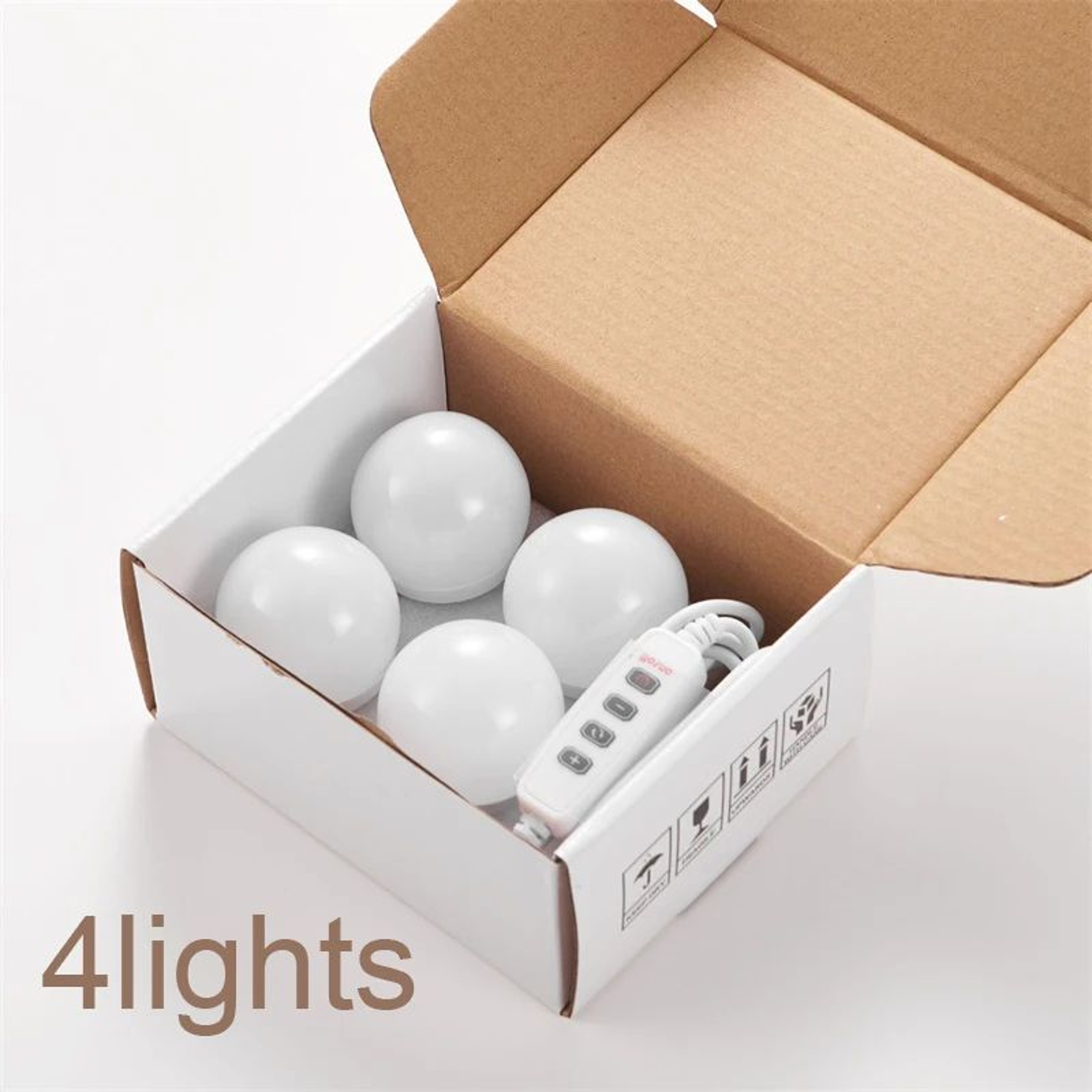 LED Vanity Mirror Lights  Hollywood Style USB Stick On Bulbs With 3 Colors  9 Brightness Levels For 10