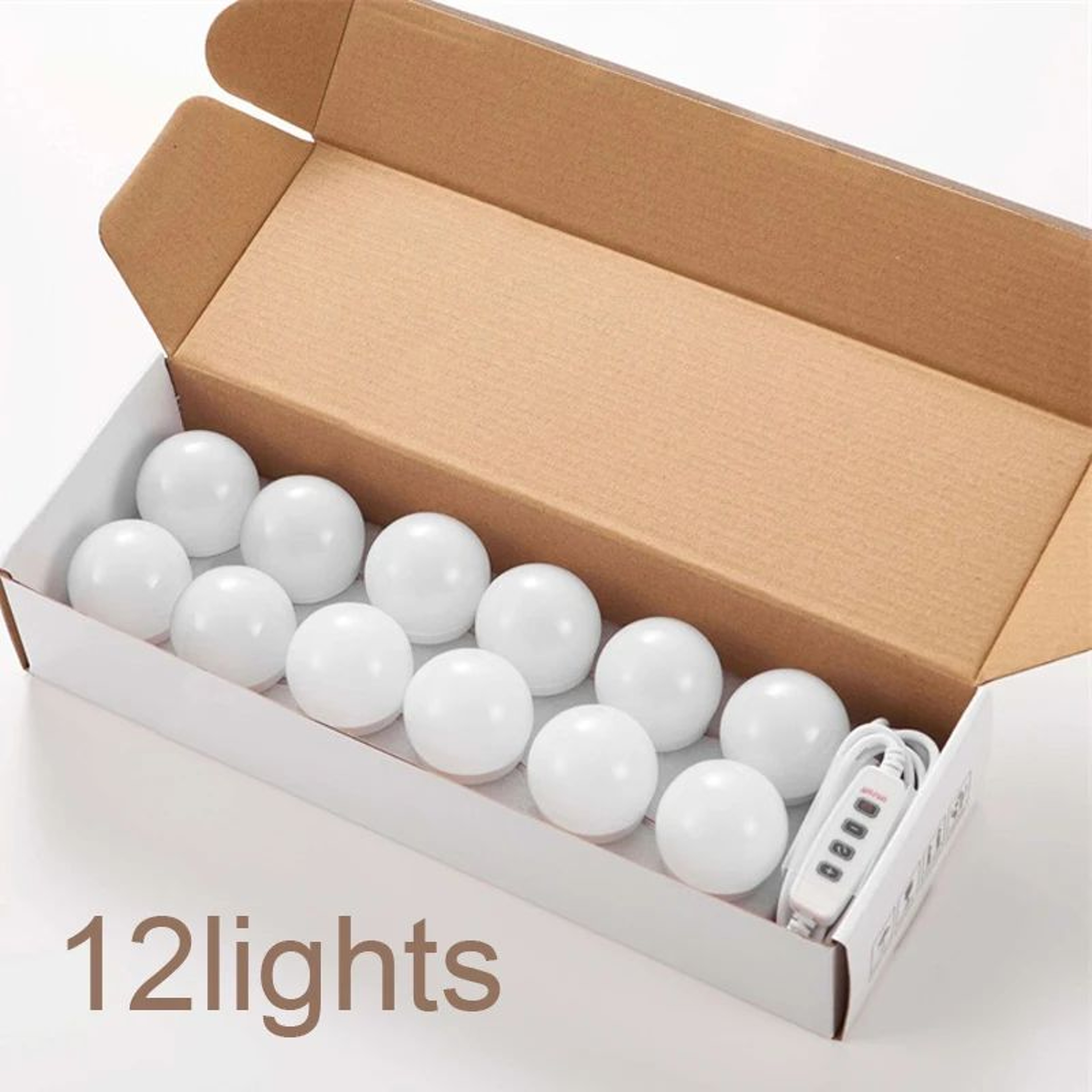 LED Vanity Mirror Lights  Hollywood Style USB Stick On Bulbs With 3 Colors  9 Brightness Levels For 14