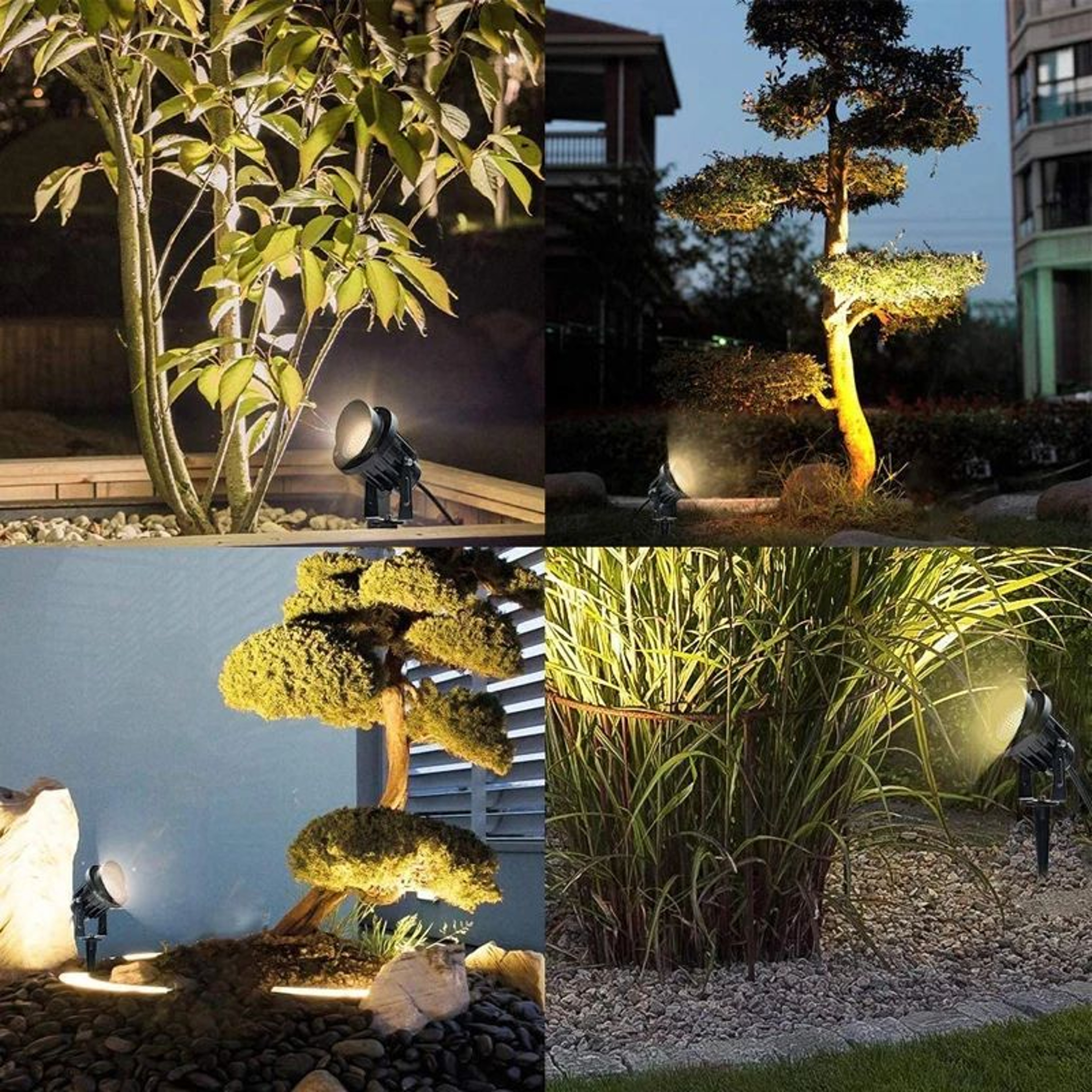 LED Landscape Light  Warm White IP65 Waterproof Outdoor Spotlight With Spike For Yard Garden Lawn A