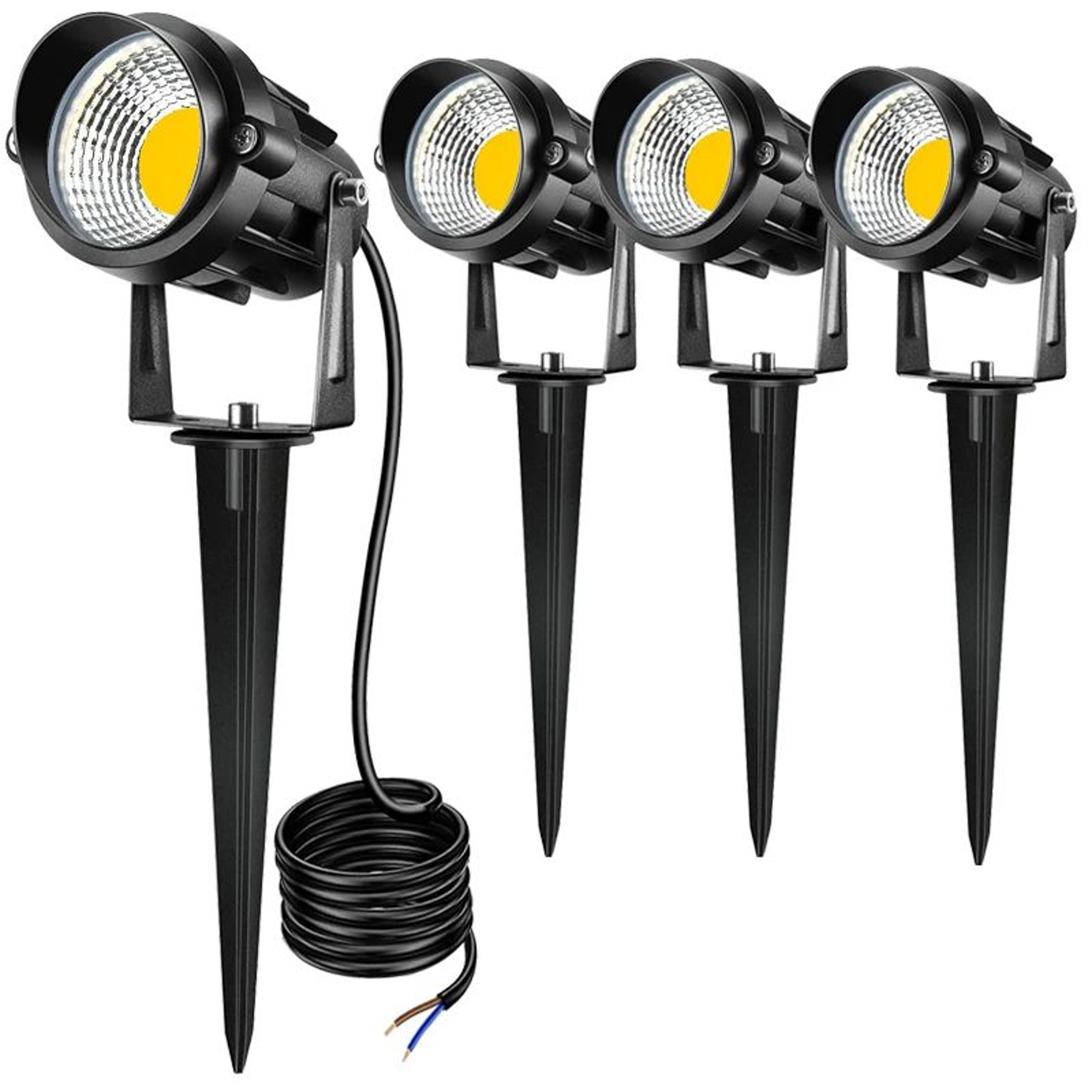 LED Landscape Light  Warm White IP65 Waterproof Outdoor Spotlight With Spike For Yard Garden Lawn A