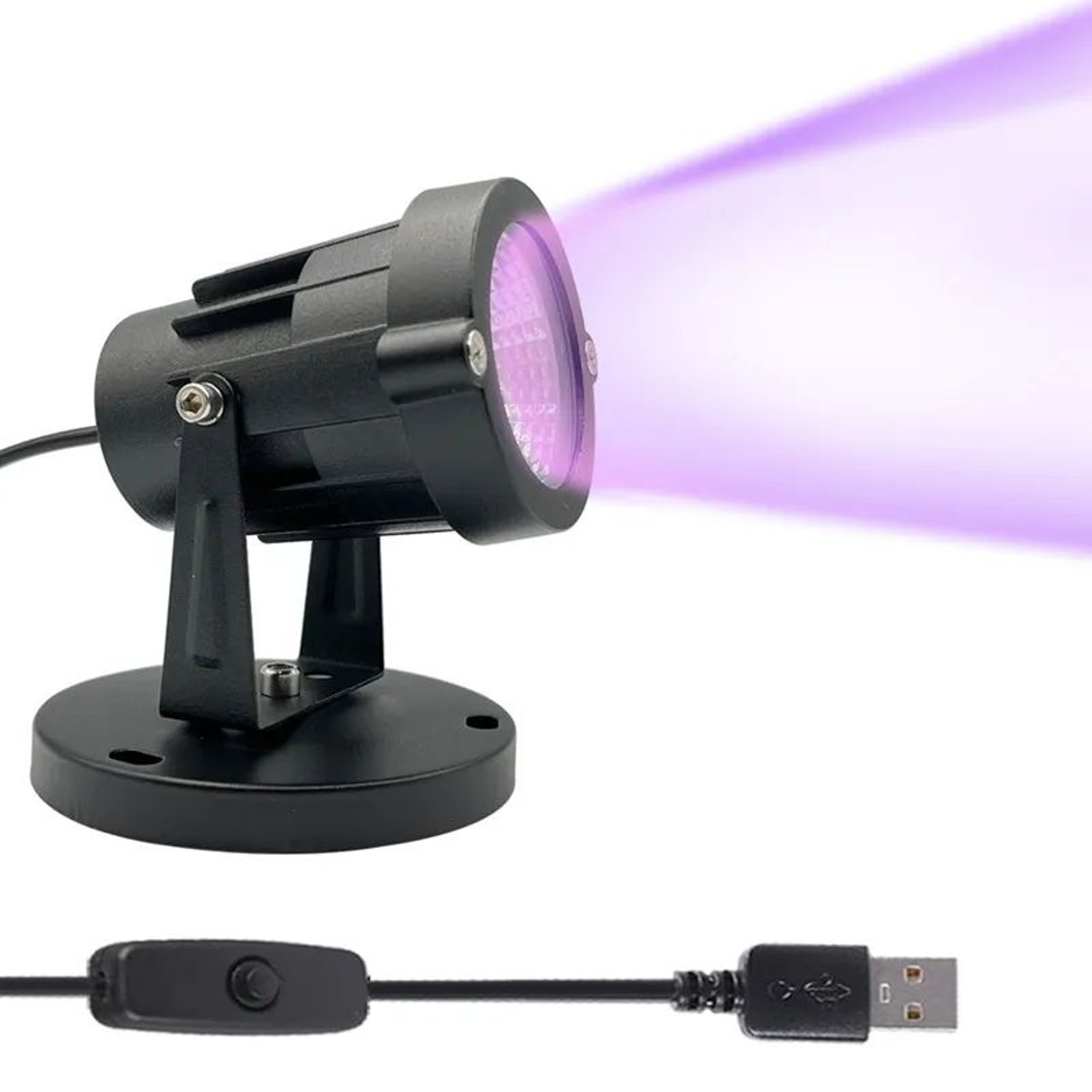 405nm UV LED Spotlight  10W USB Blacklight With On Off Switch For Resin 3D Print Curing Halloween   10