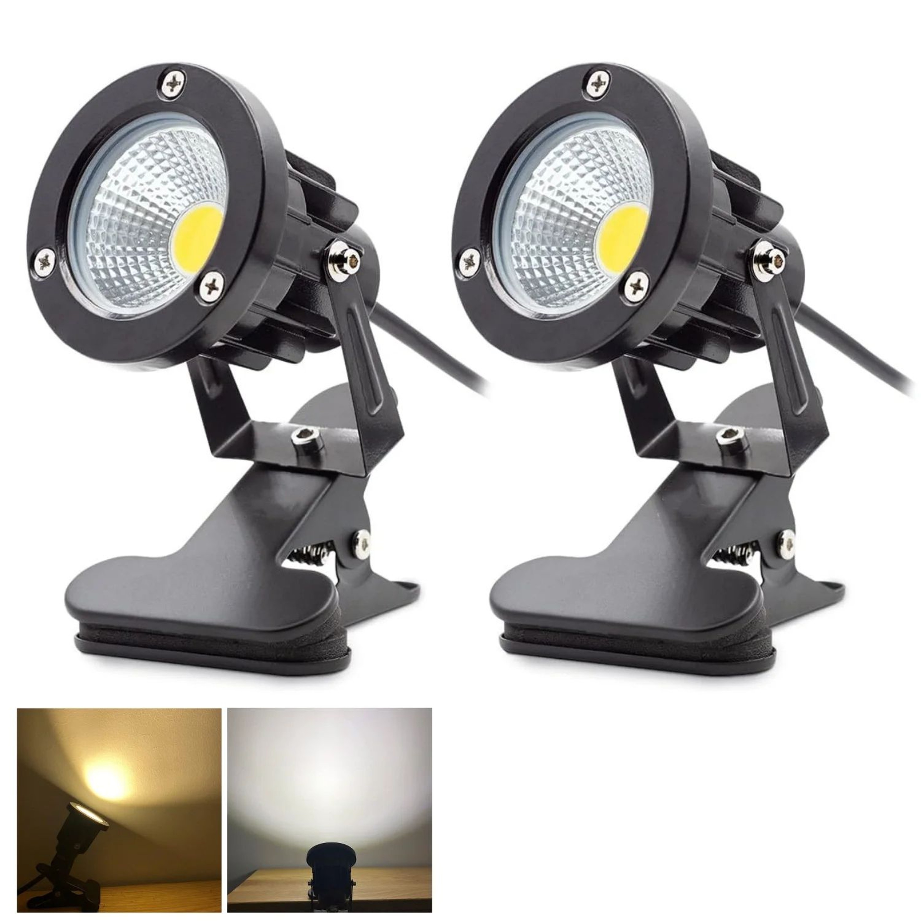 Clamp Spotlight  12 W Clip On Accent Light With Plug For Desk Plant Decor Artwork Trade Show And Wo 0