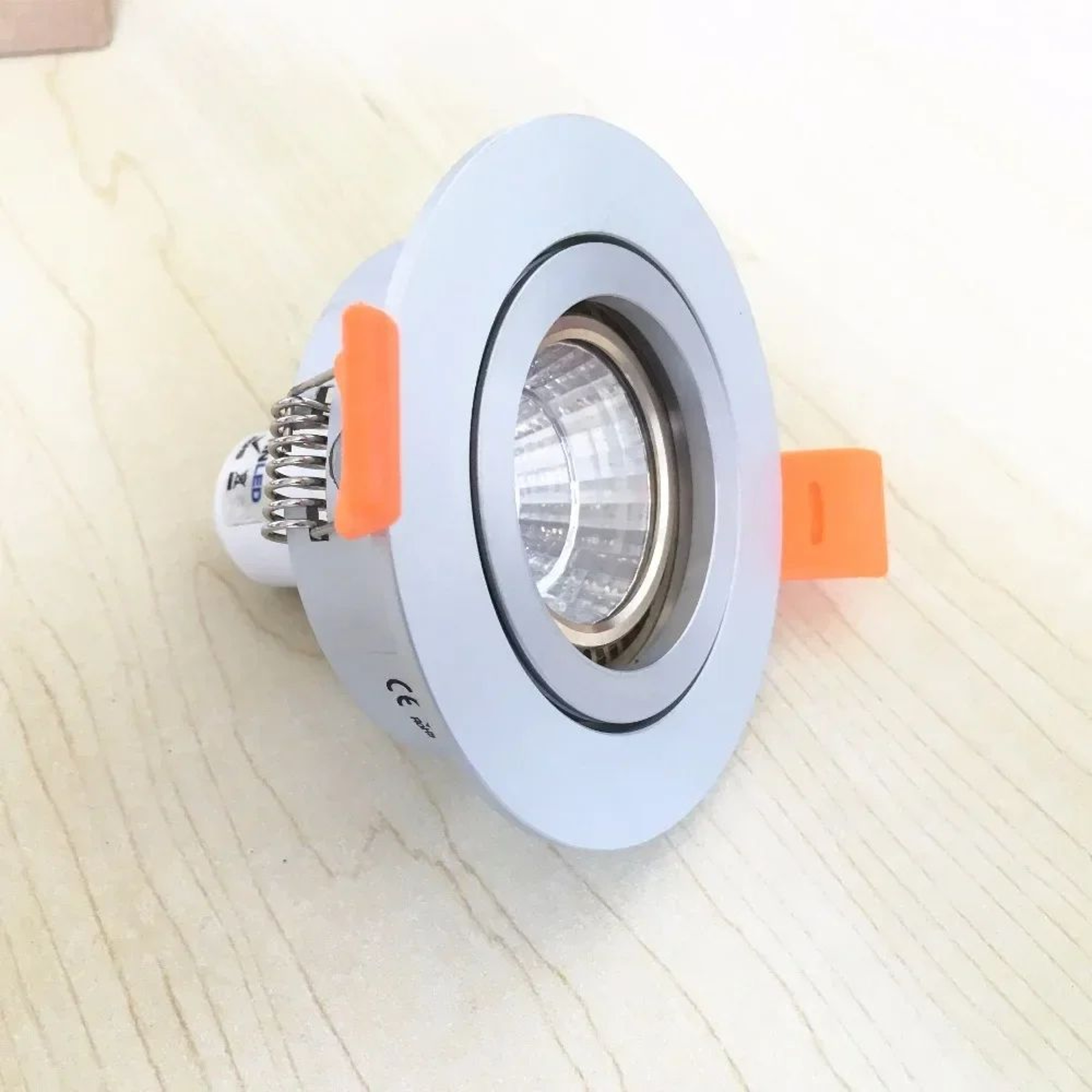 Adjustable Aluminum Downlight Frame  Round GU10 MR16 Ceiling Spotlight Fitting In Black White Or Si