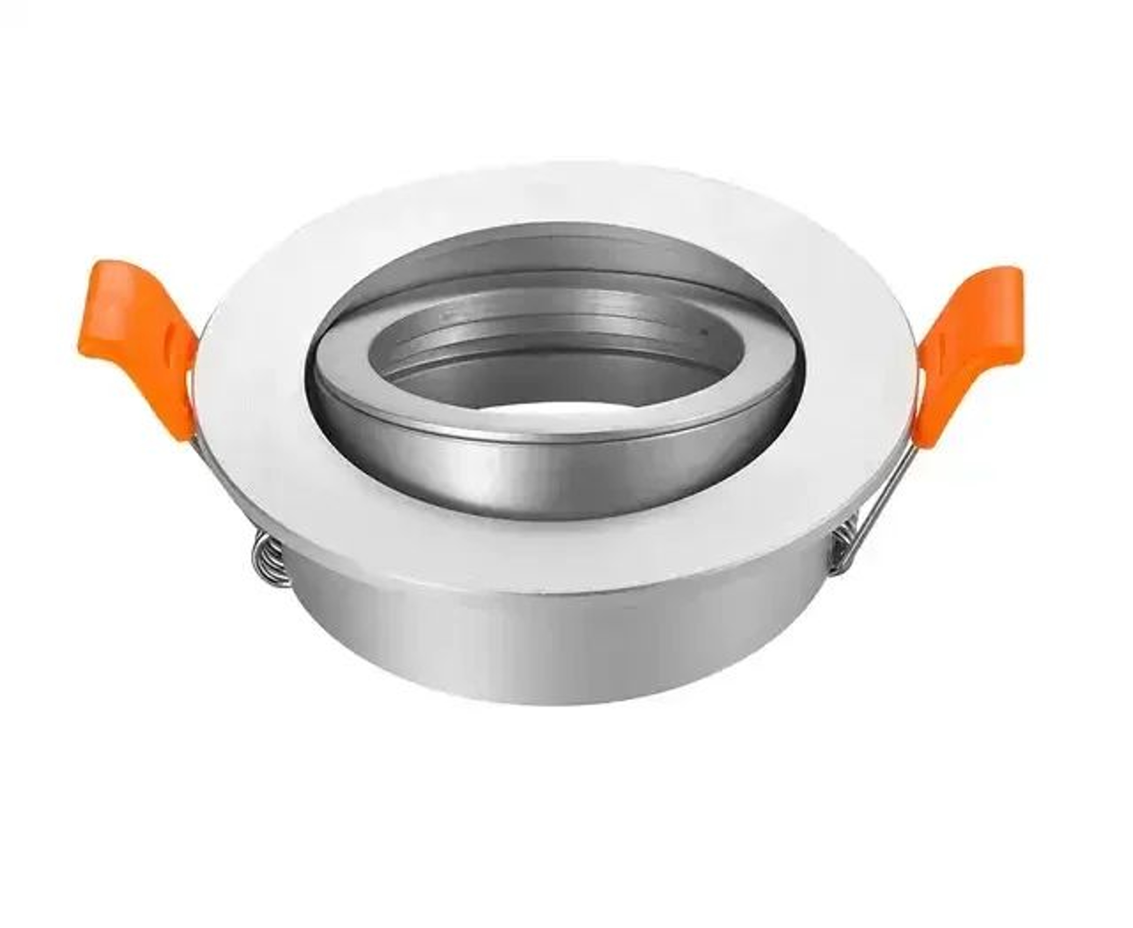 Adjustable Aluminum Downlight Frame  Round GU10 MR16 Ceiling Spotlight Fitting In Black White Or Si