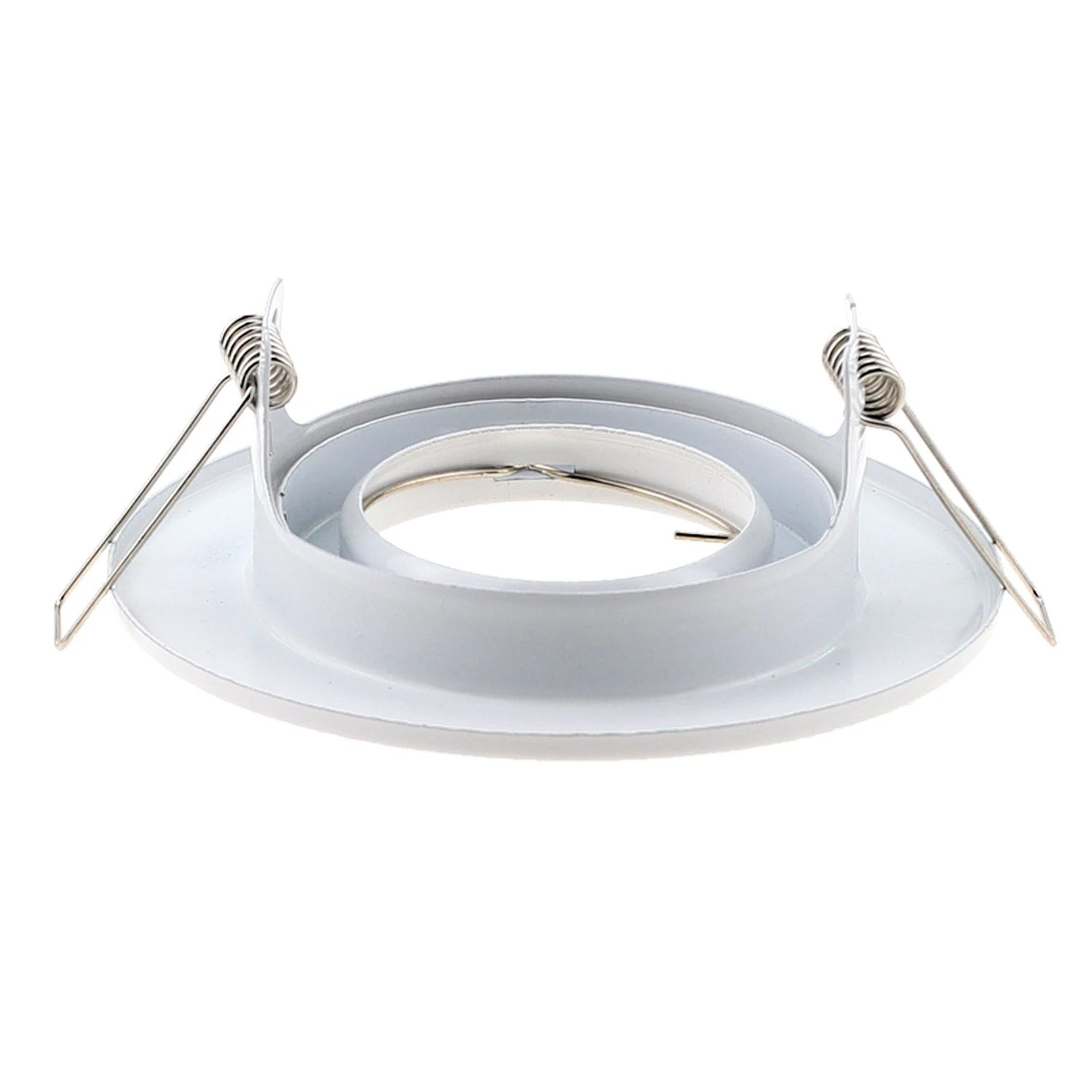 White Round Downlight Frame  Metal GU10 MR16 Ceiling Spotlight Fitting With 315 In Cutout For Indoo 3