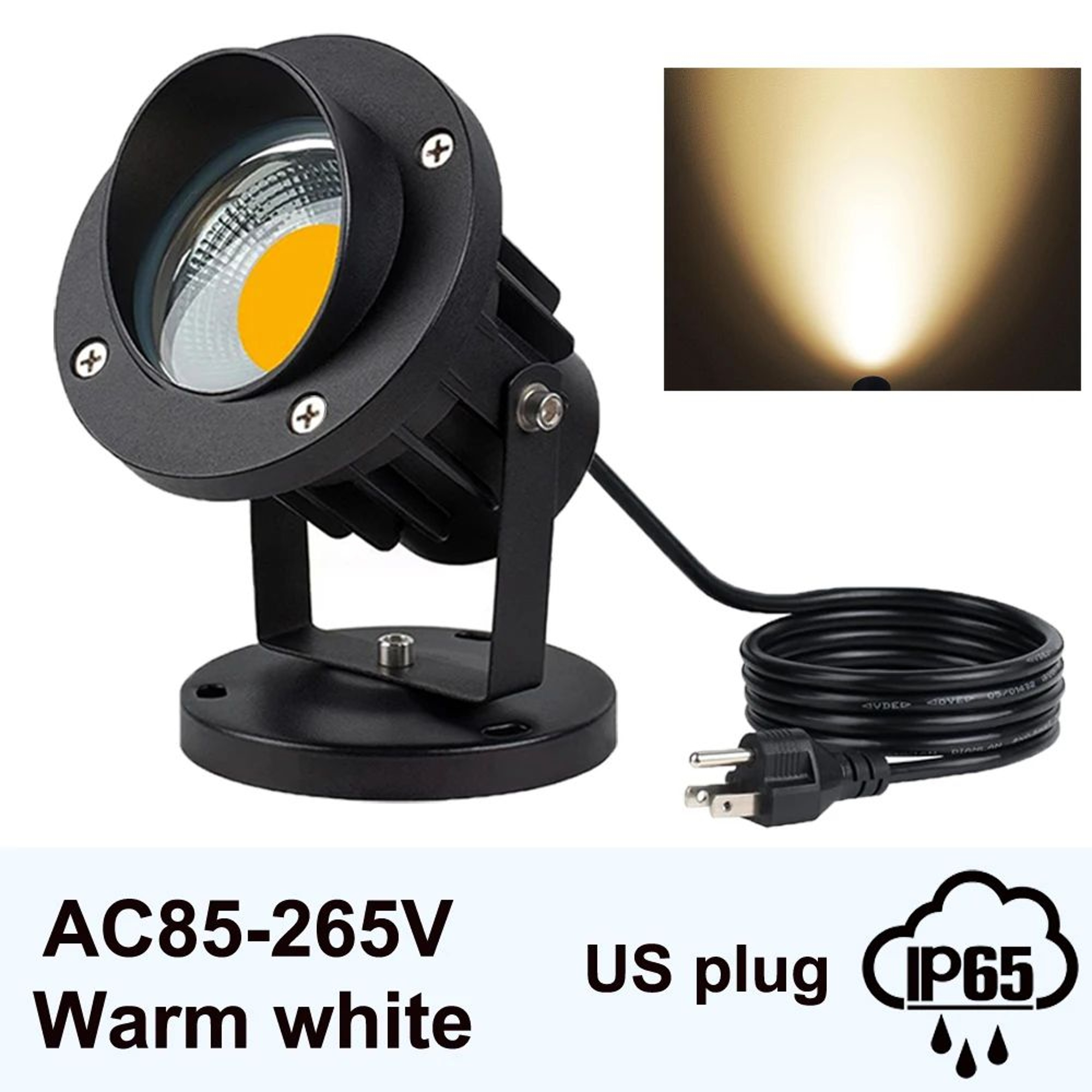 20W LED Landscape Spotlight  Decorative Plug In Accent Light For Indoor Outdoor Garden Lawn Tree An 10