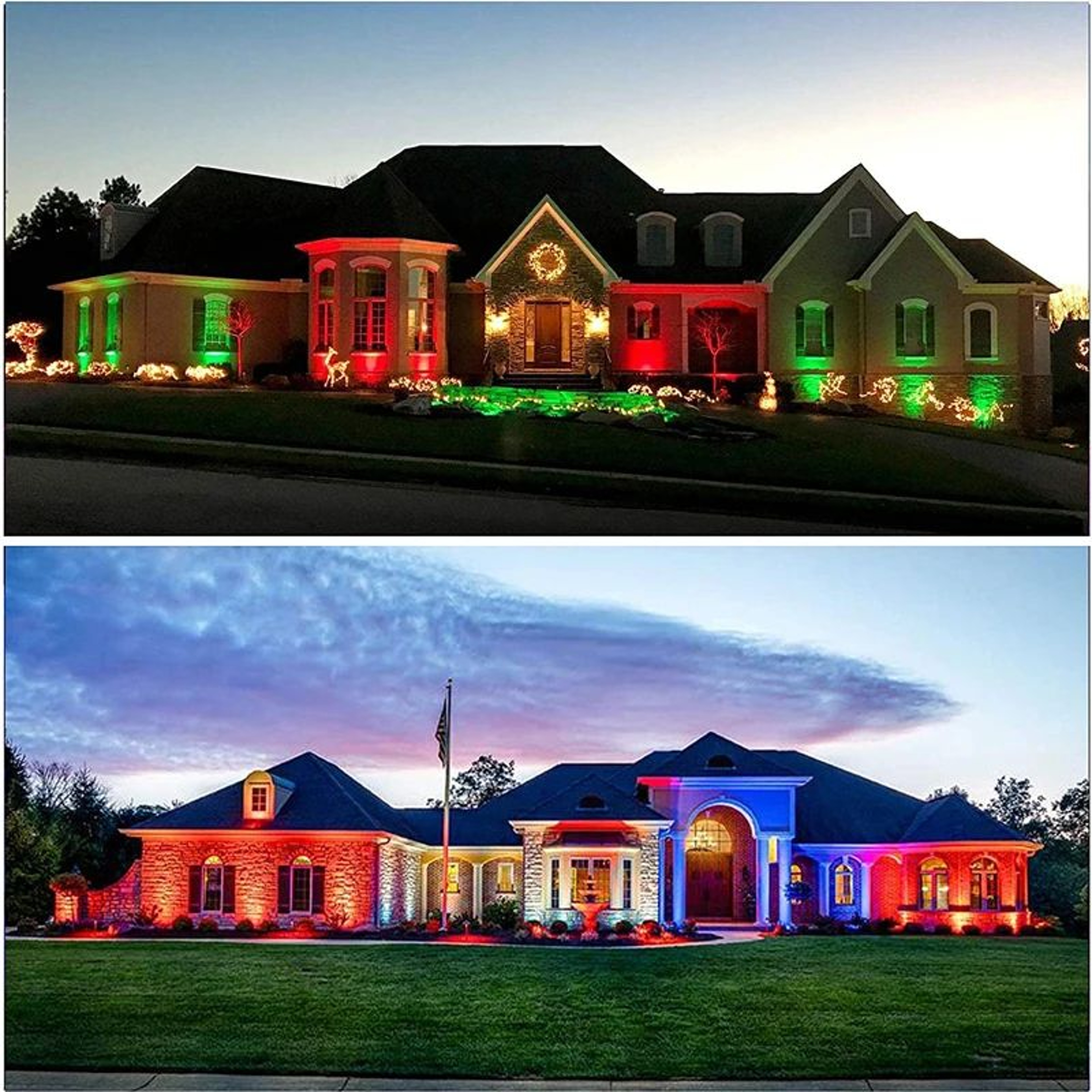 RGBW LED Lawn Light  6W Waterproof Landscape Spotlight With Remote For Garden Pathway Yard And Tree 9