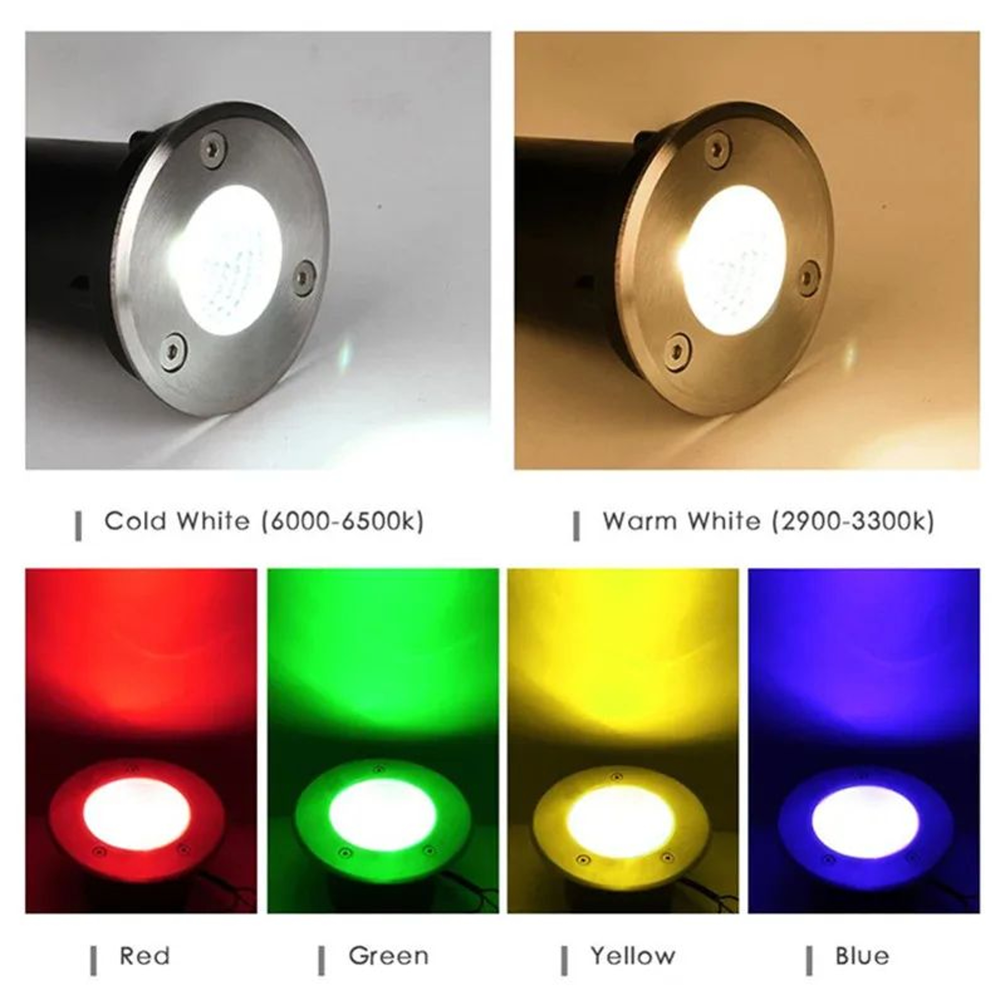 LED Underground Spotlight  6W Or 10W Waterproof InGround Light For Deck Steps Trees Paths And Garde