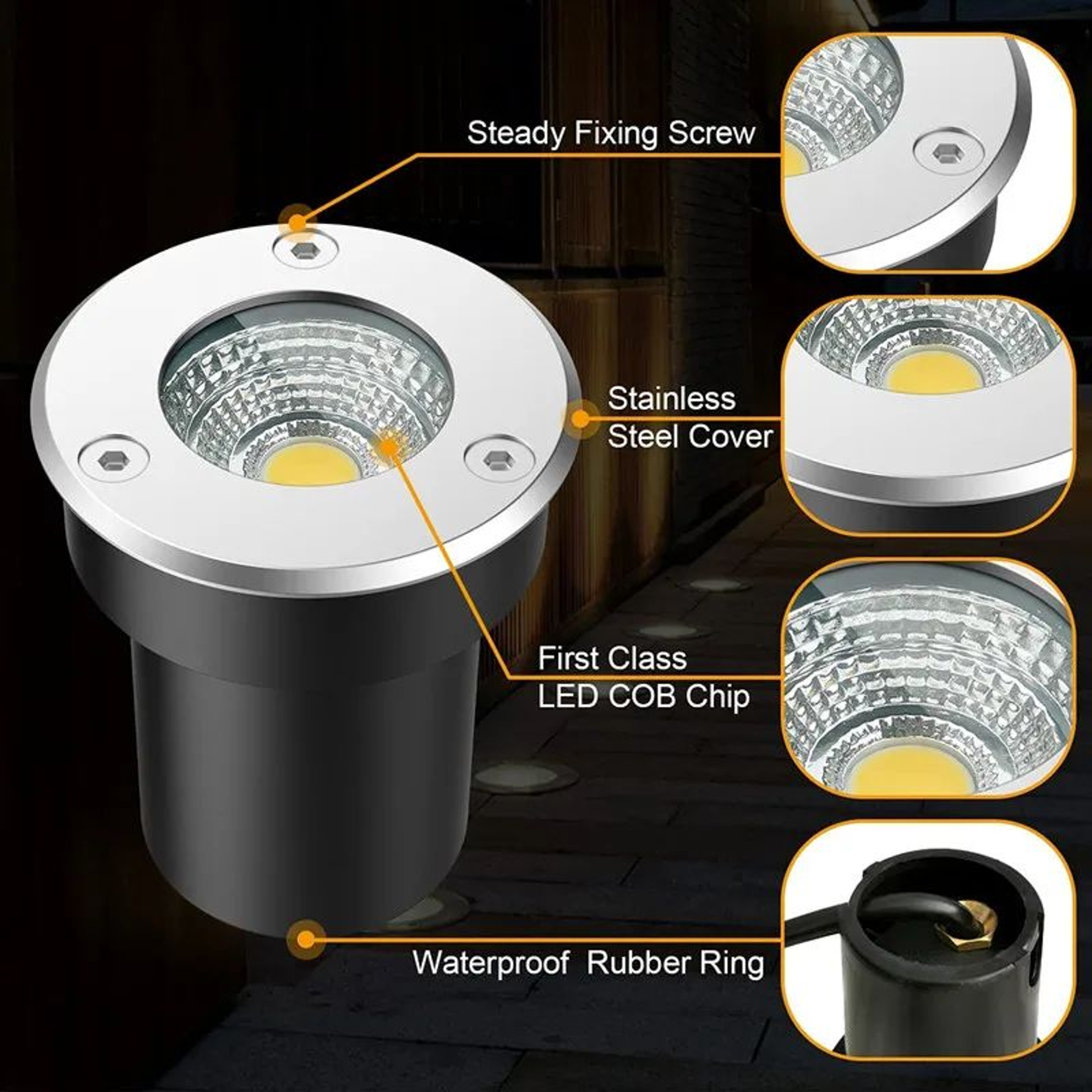 LED Underground Spotlight  6W Or 10W Waterproof InGround Light For Deck Steps Trees Paths And Garde