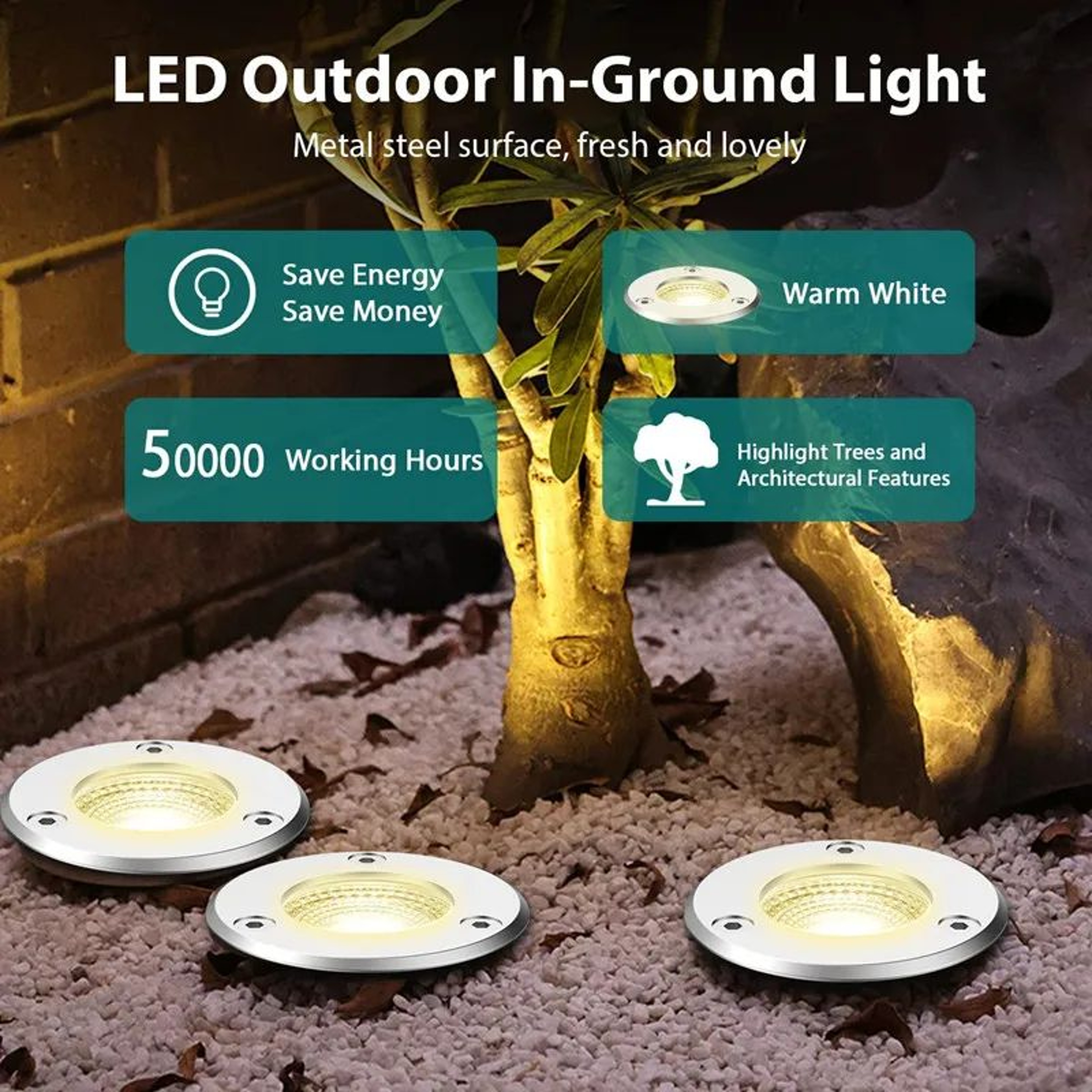 LED Underground Spotlight  6W Or 10W Waterproof InGround Light For Deck Steps Trees Paths And Garde