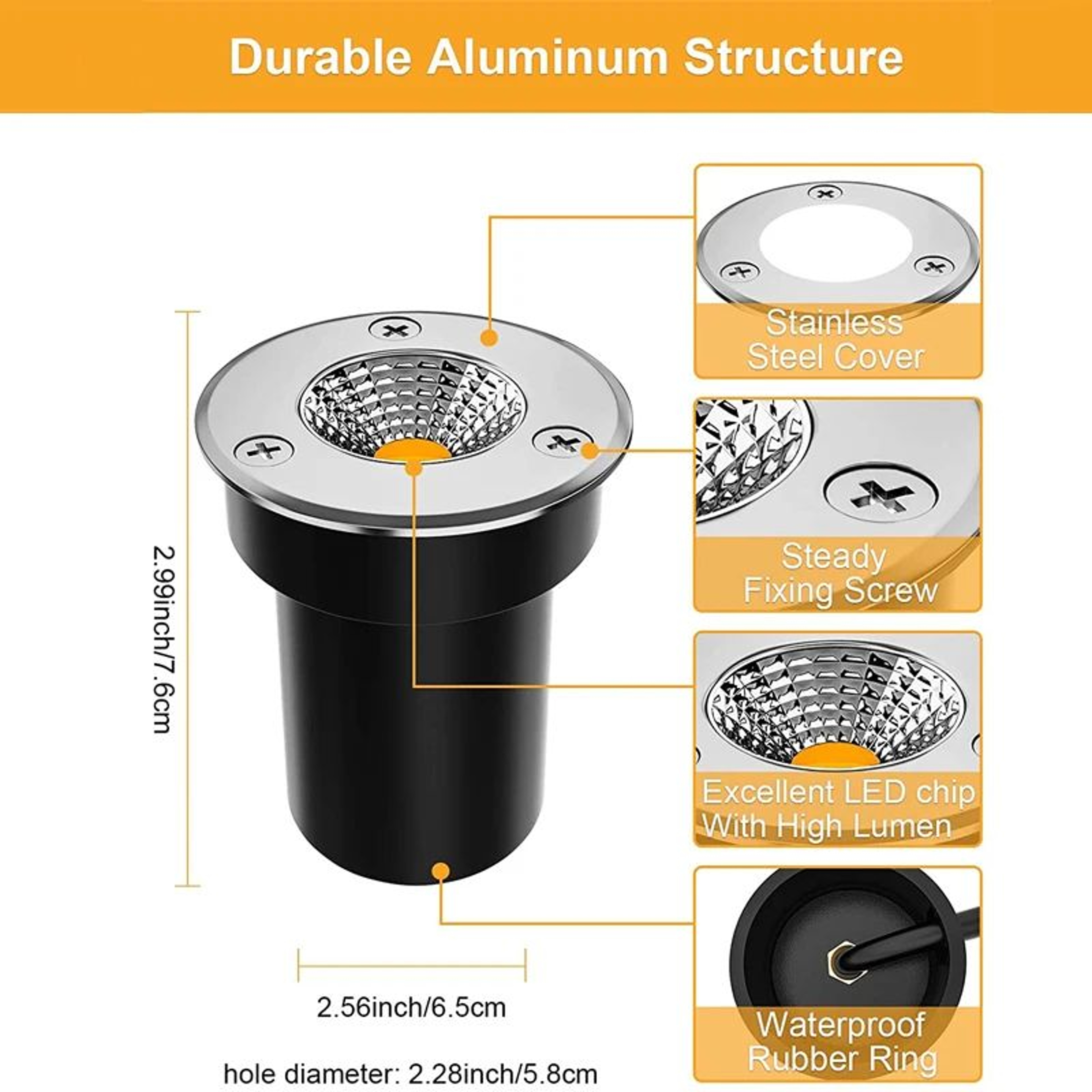 LED Underground Spotlight  6W Or 10W Waterproof InGround Light For Deck Steps Trees Paths And Garde