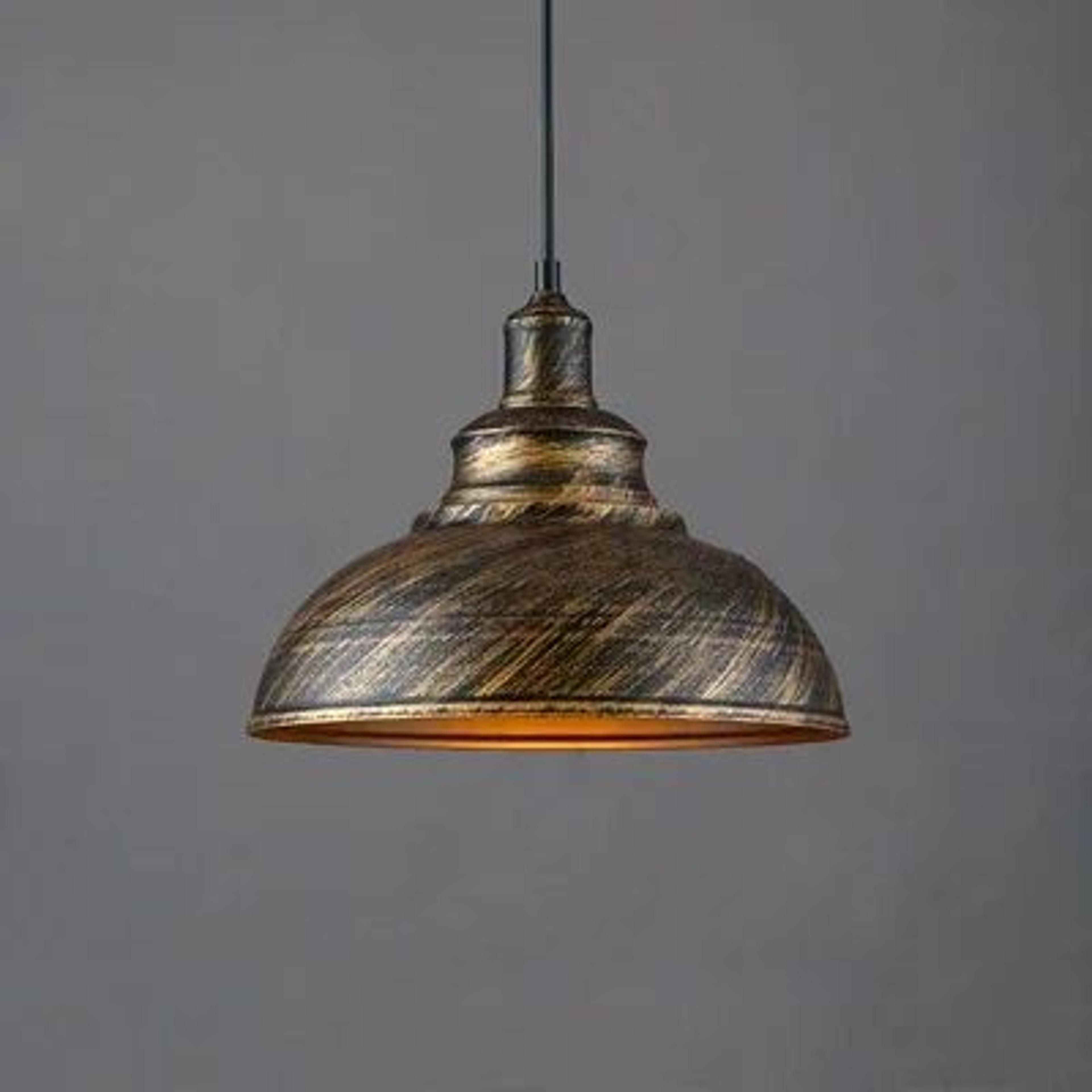 Vintage E27 Pendant Light  Retro Hanging Lamp In Black Silver Or Copper For Kitchen Dining Room Bar 13
