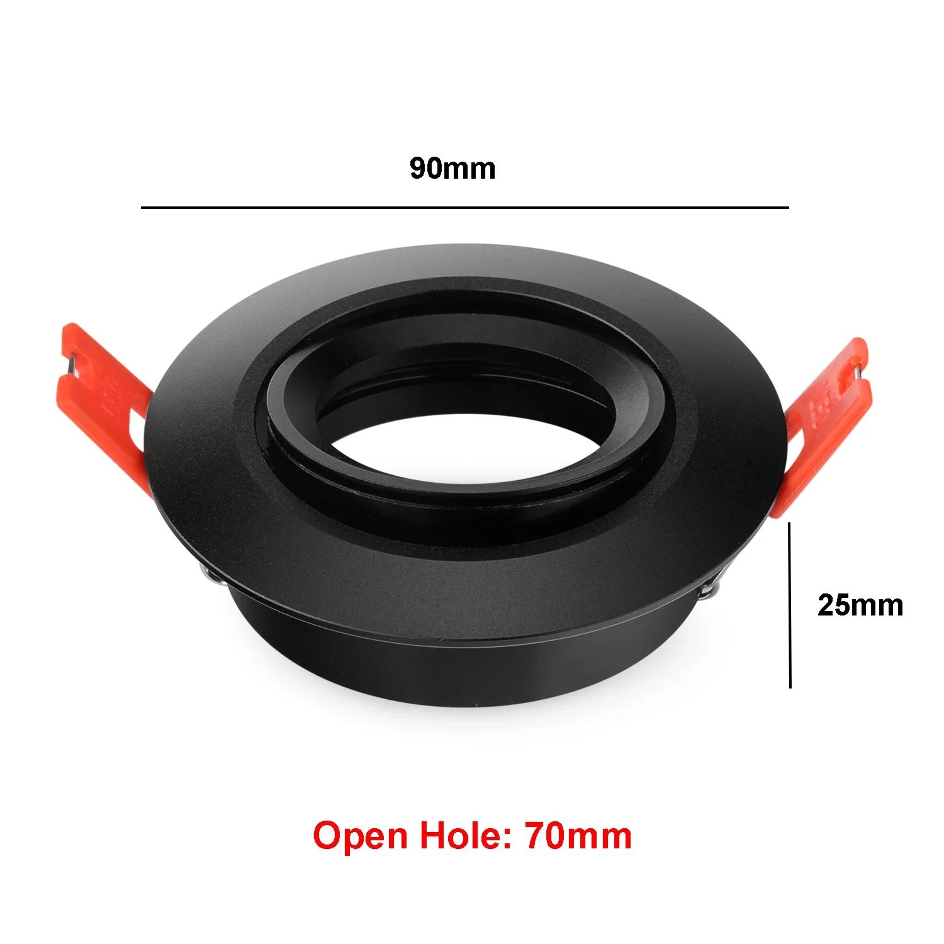 Adjustable GU10 MR16 Downlight Frame  Aluminum Ceiling Fitting In Silver White Or Black With 276 In 7