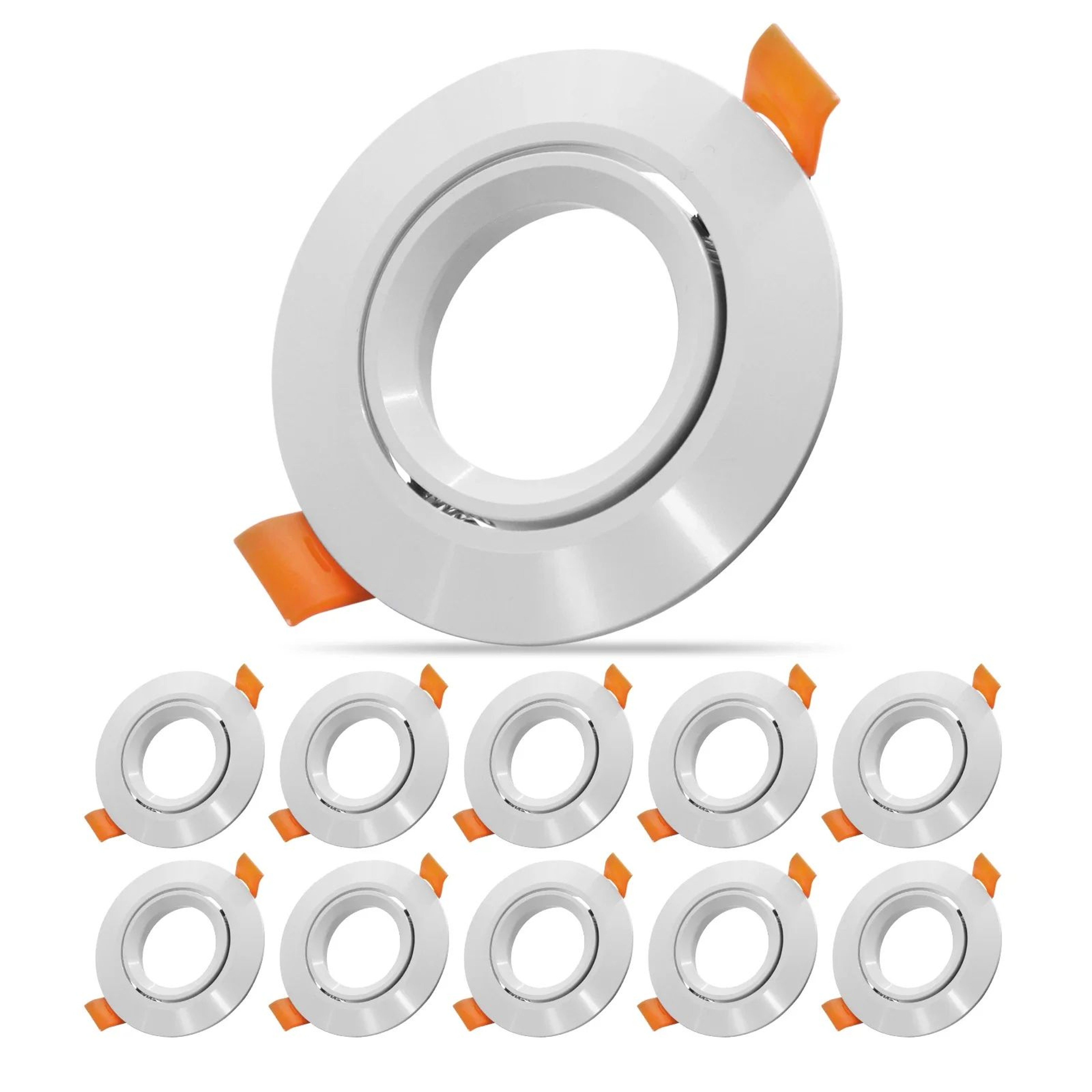 Adjustable GU10 MR16 Downlight Frame  Aluminum Ceiling Fitting In Silver White Or Black With 276 In 12