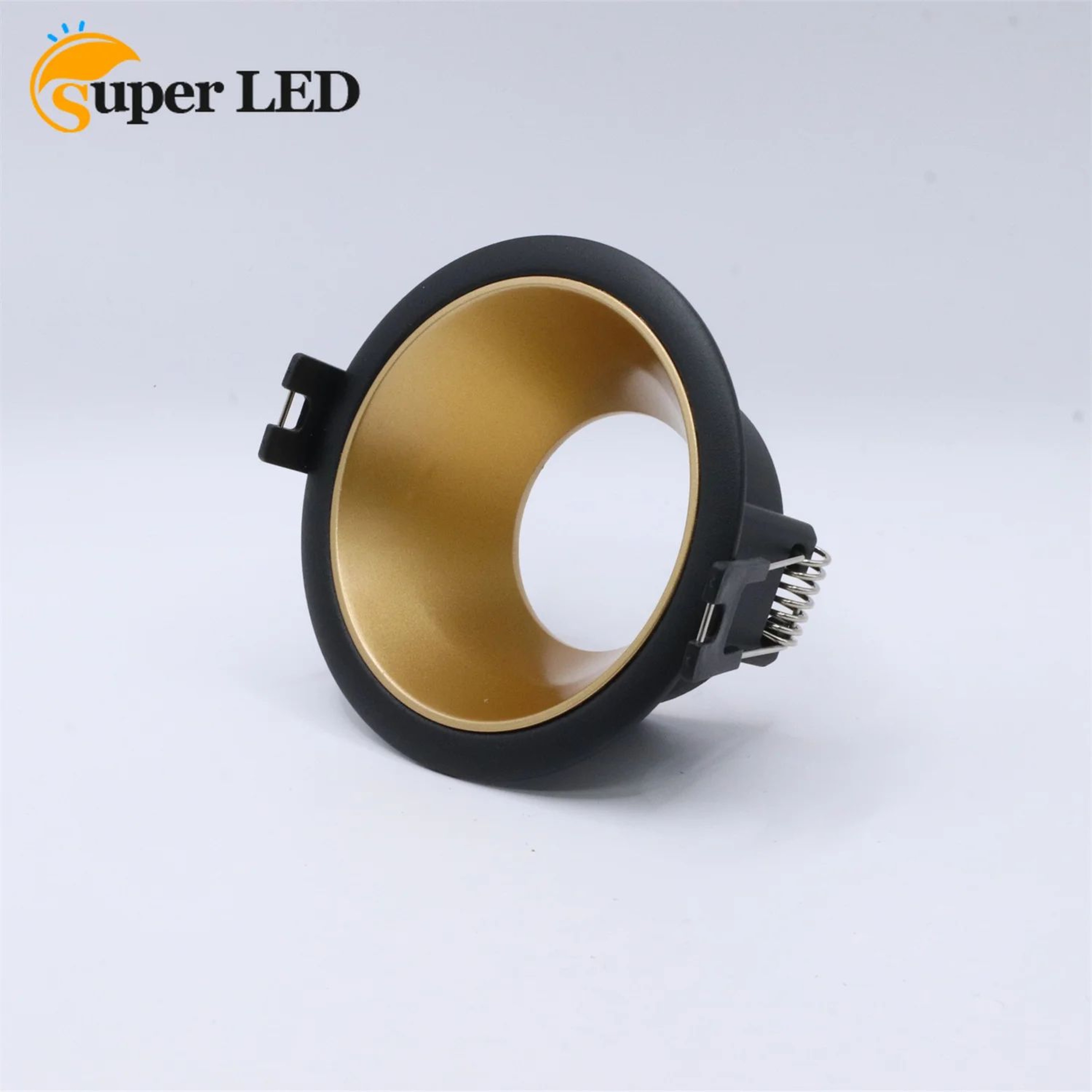 Round Fixed Downlight Frame  Aluminum Alloy GU10 MR16 Ceiling Spotlight Fitting With 295 In Cutout  7