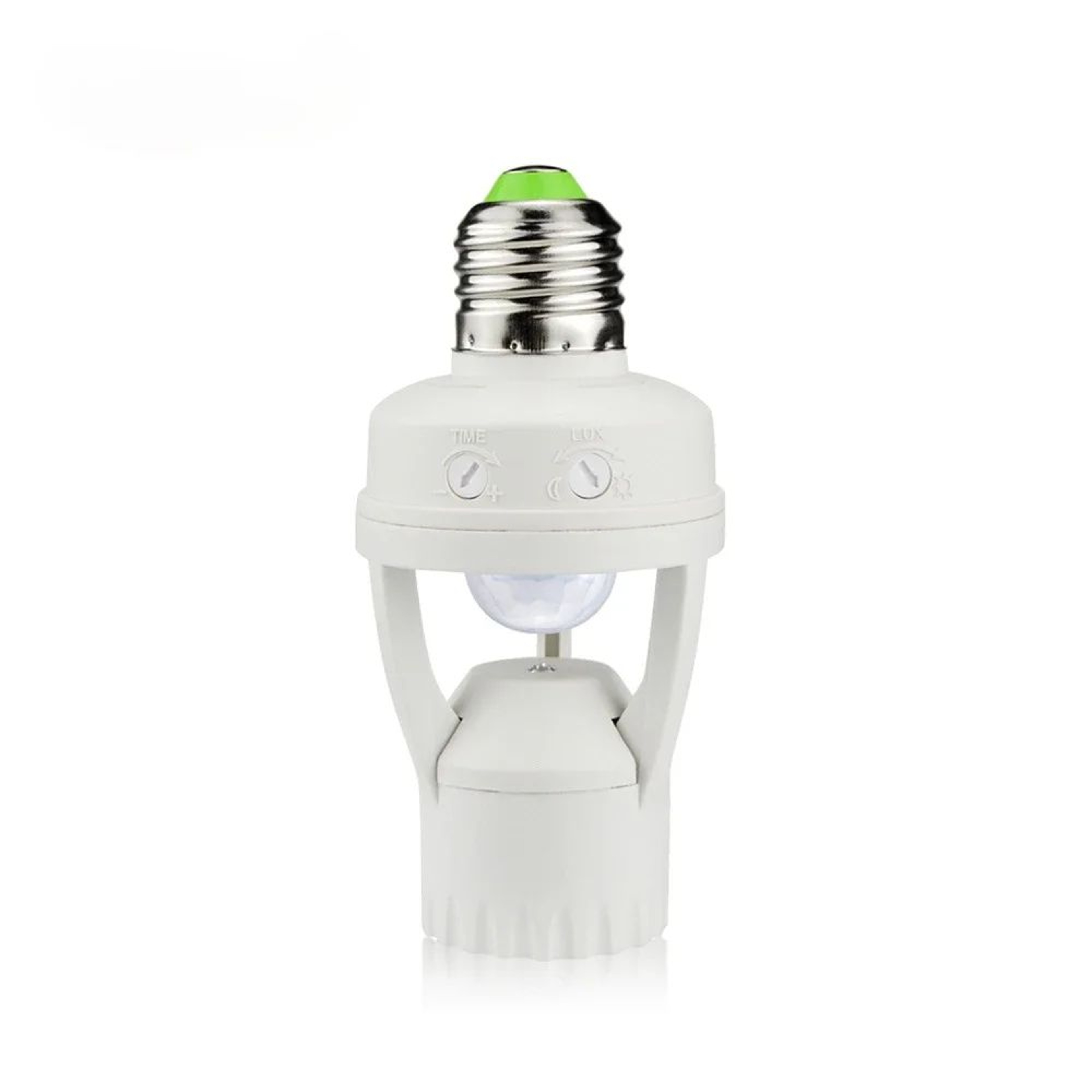 E27 PIR Motion Sensor Lamp Holder  360 Degrees Infrared Bulb Socket With Adjustable Timer  Day Nigh